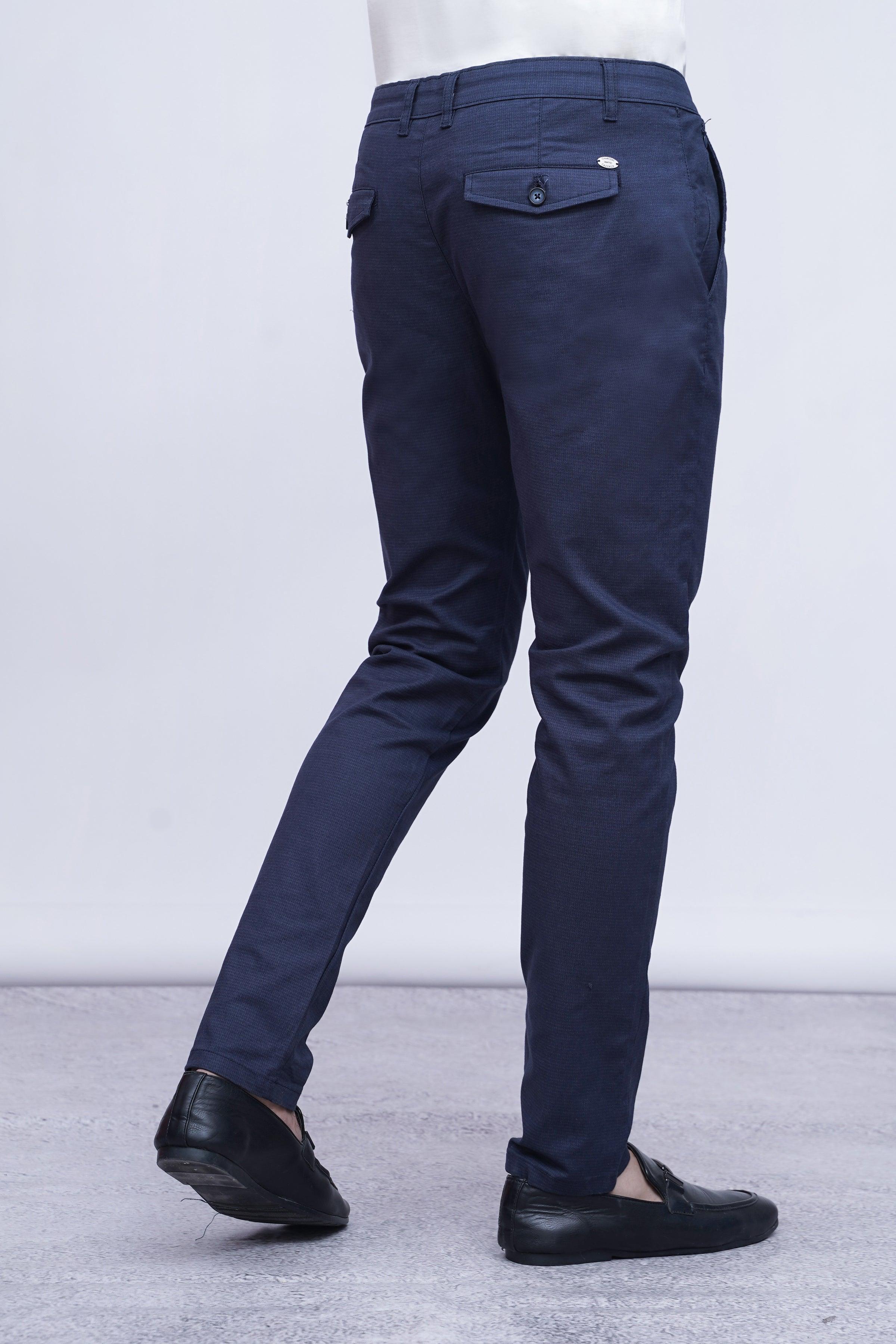 CASUAL PANT CROSS POCKET DARK NAVY at Charcoal Clothing