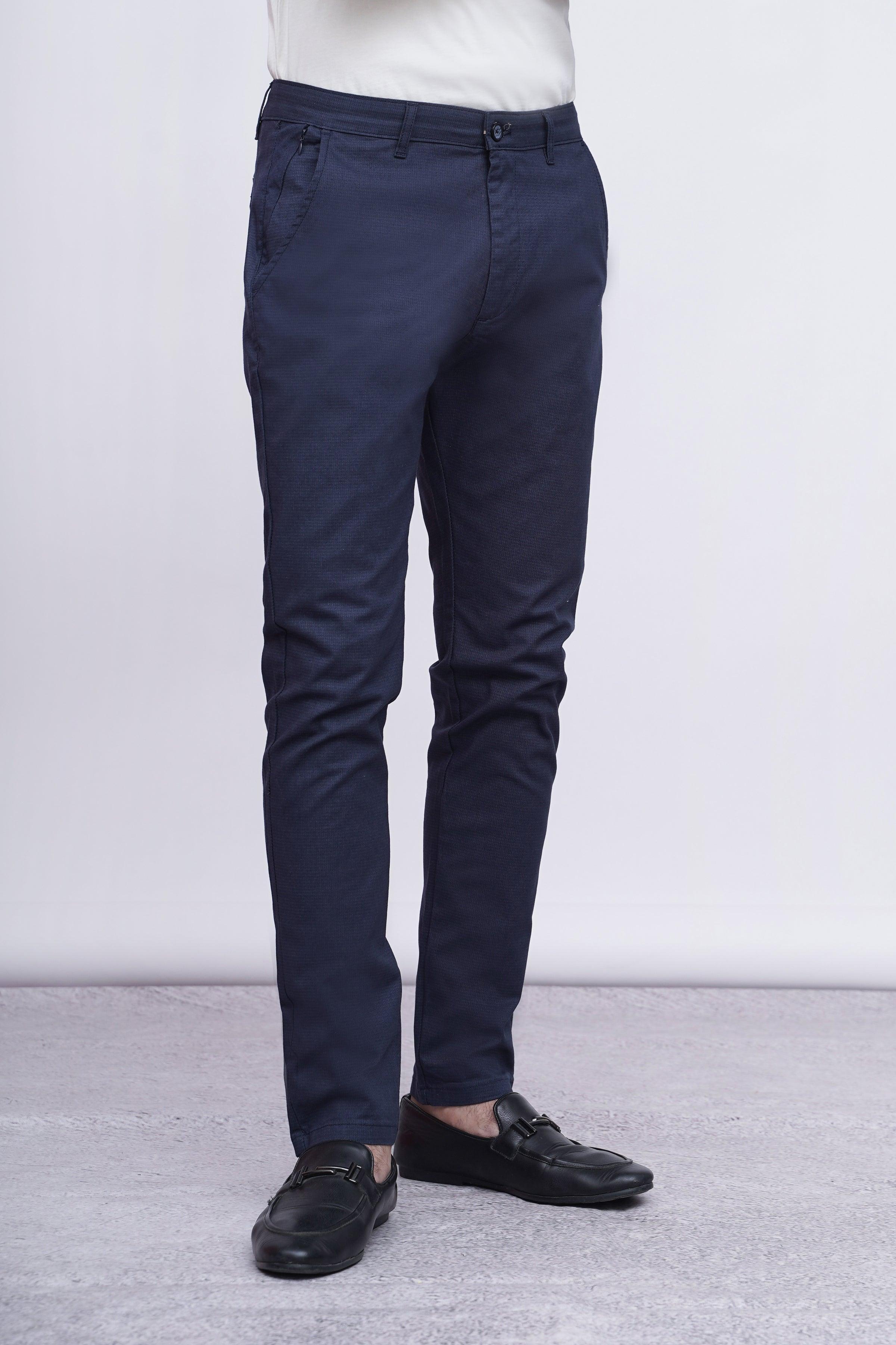 CASUAL PANT CROSS POCKET DARK NAVY at Charcoal Clothing