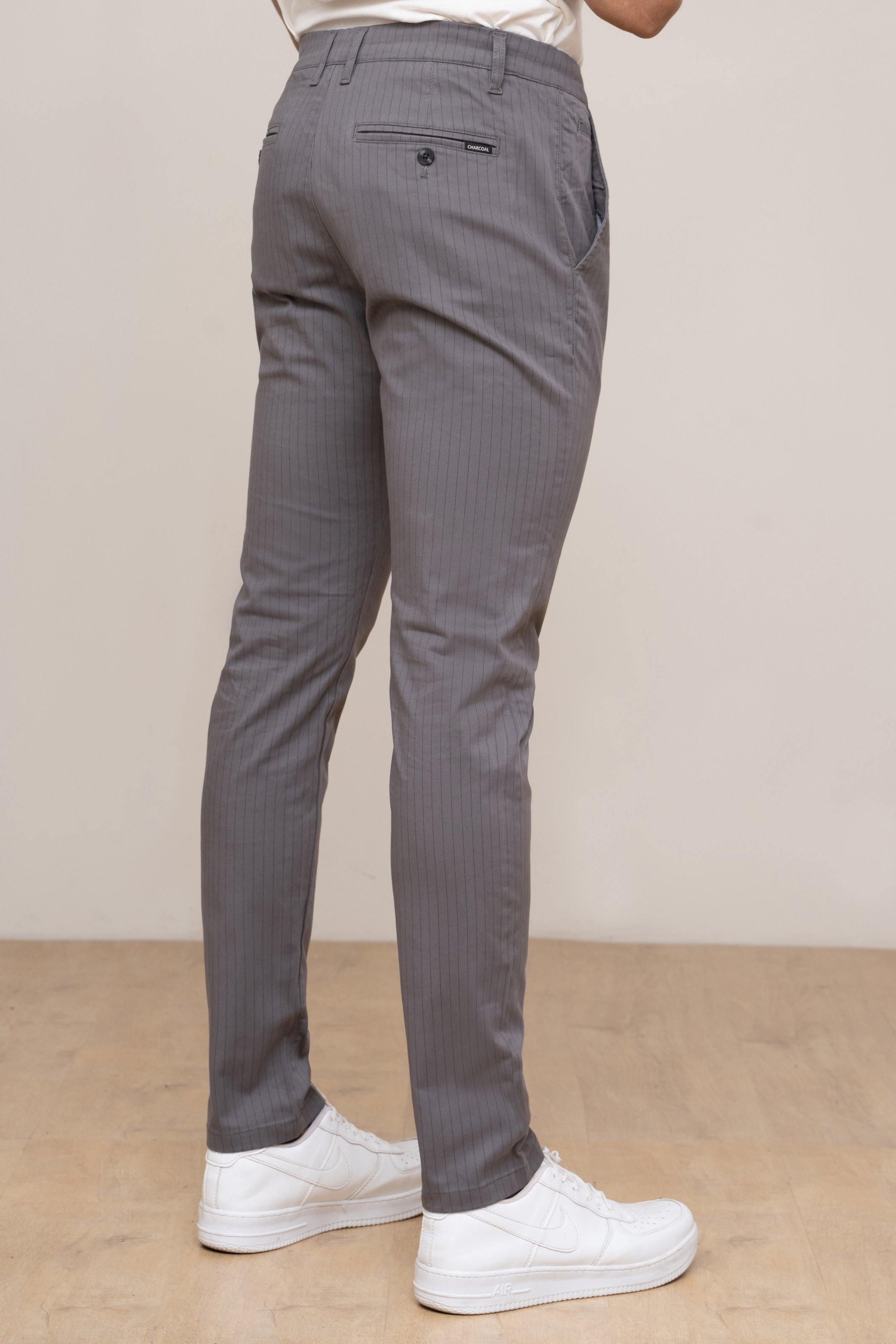 CASUAL PANT CROSS POCKET GREY at Charcoal Clothing