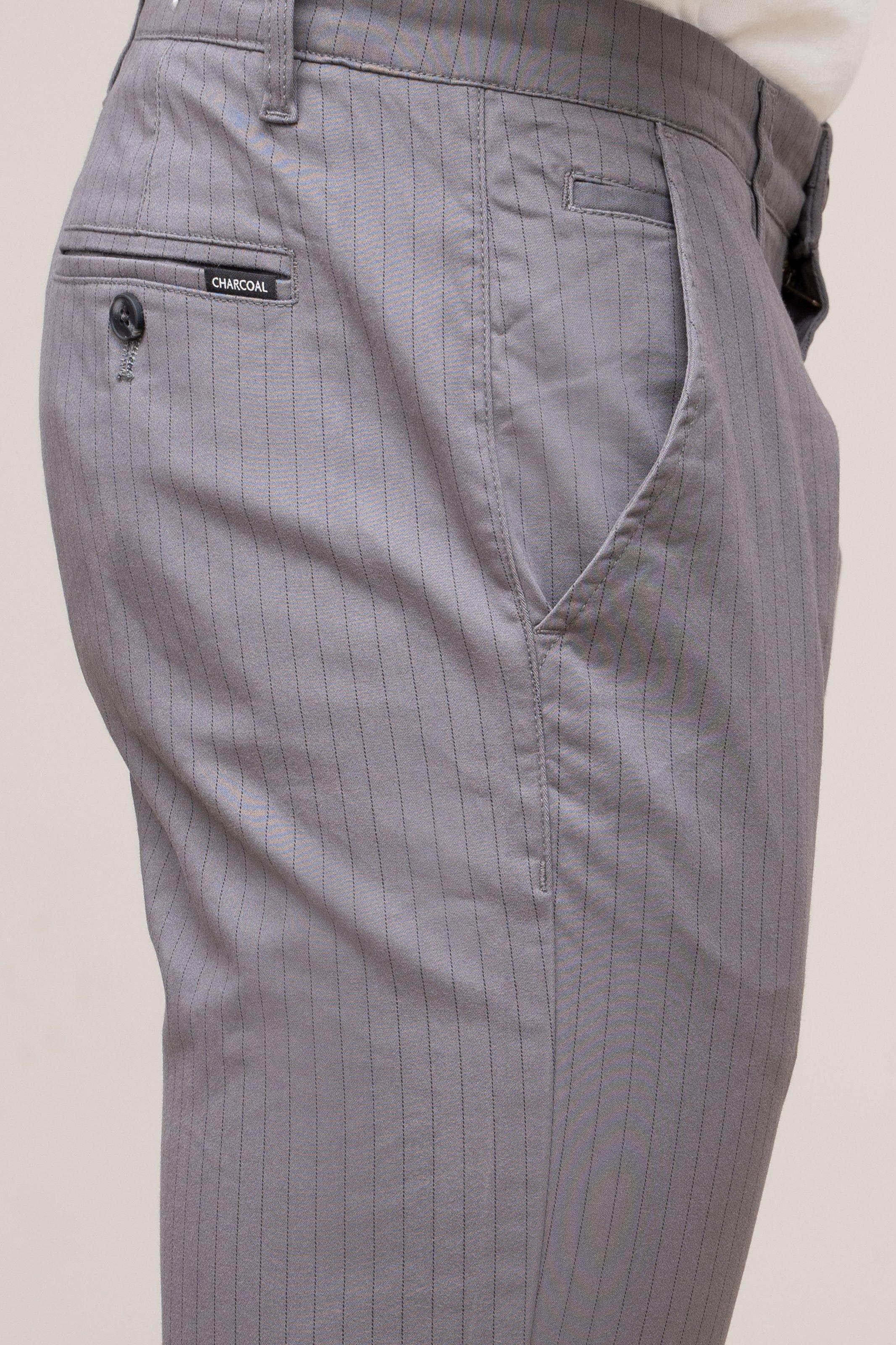 CASUAL PANT CROSS POCKET GREY at Charcoal Clothing