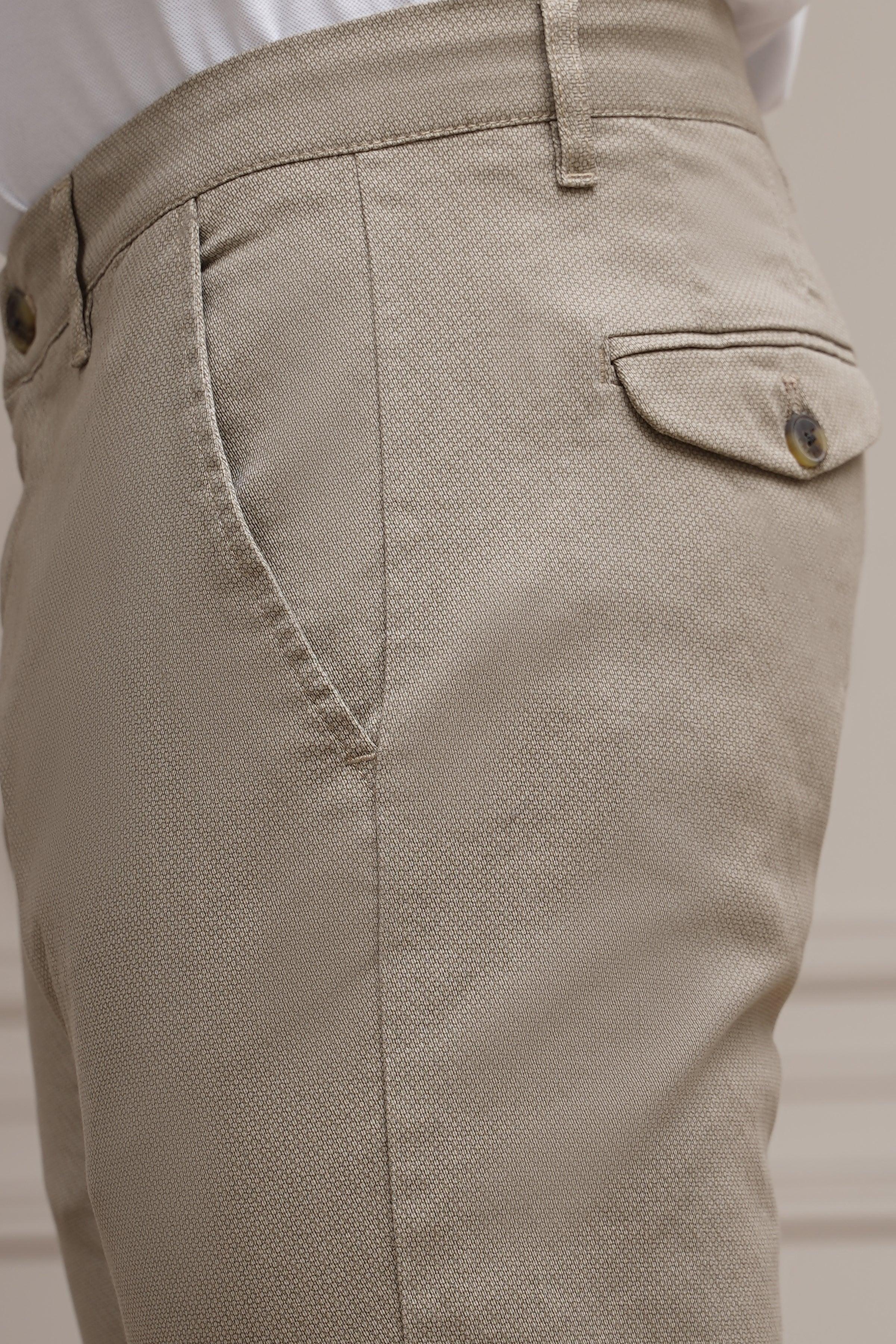 CASUAL PANT CROSS POCKET KHAKI at Charcoal Clothing