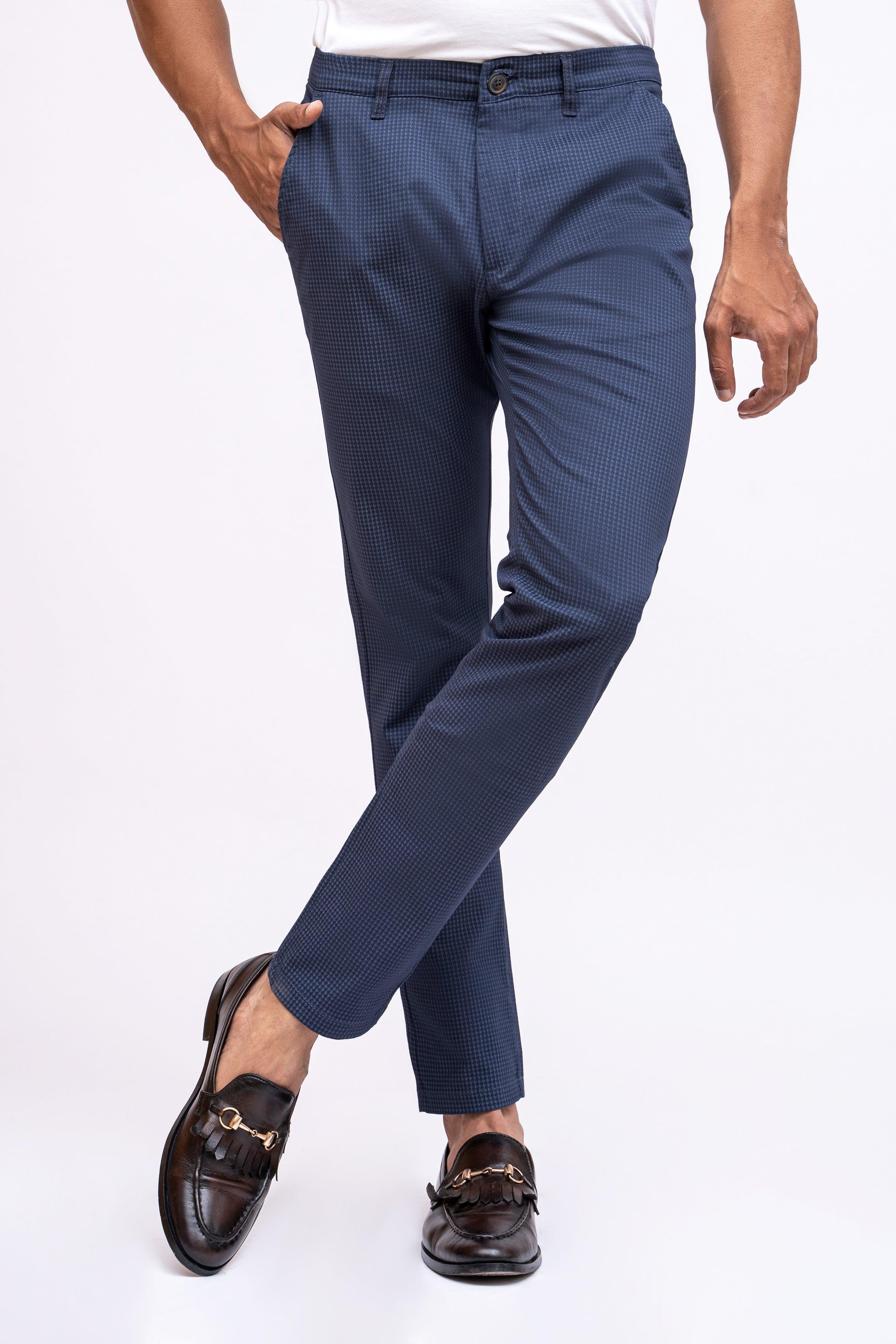 CASUAL PANT CROSS POCKET NAVY BLUE at Charcoal Clothing