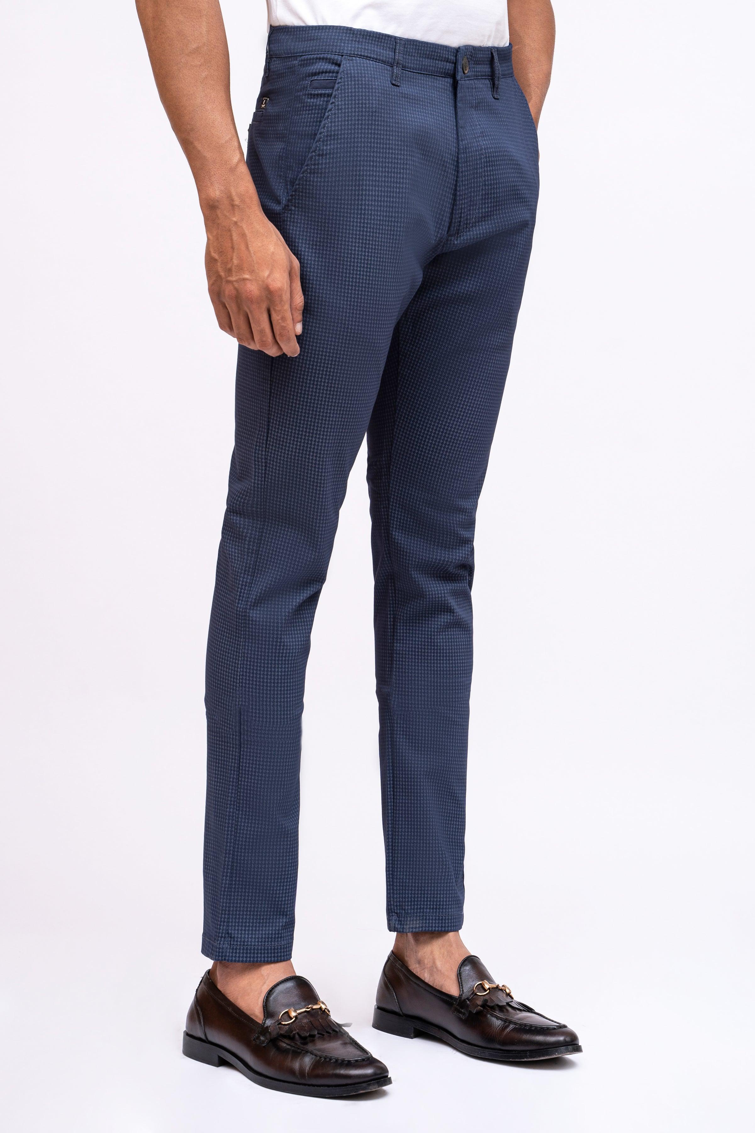 CASUAL PANT CROSS POCKET NAVY BLUE at Charcoal Clothing