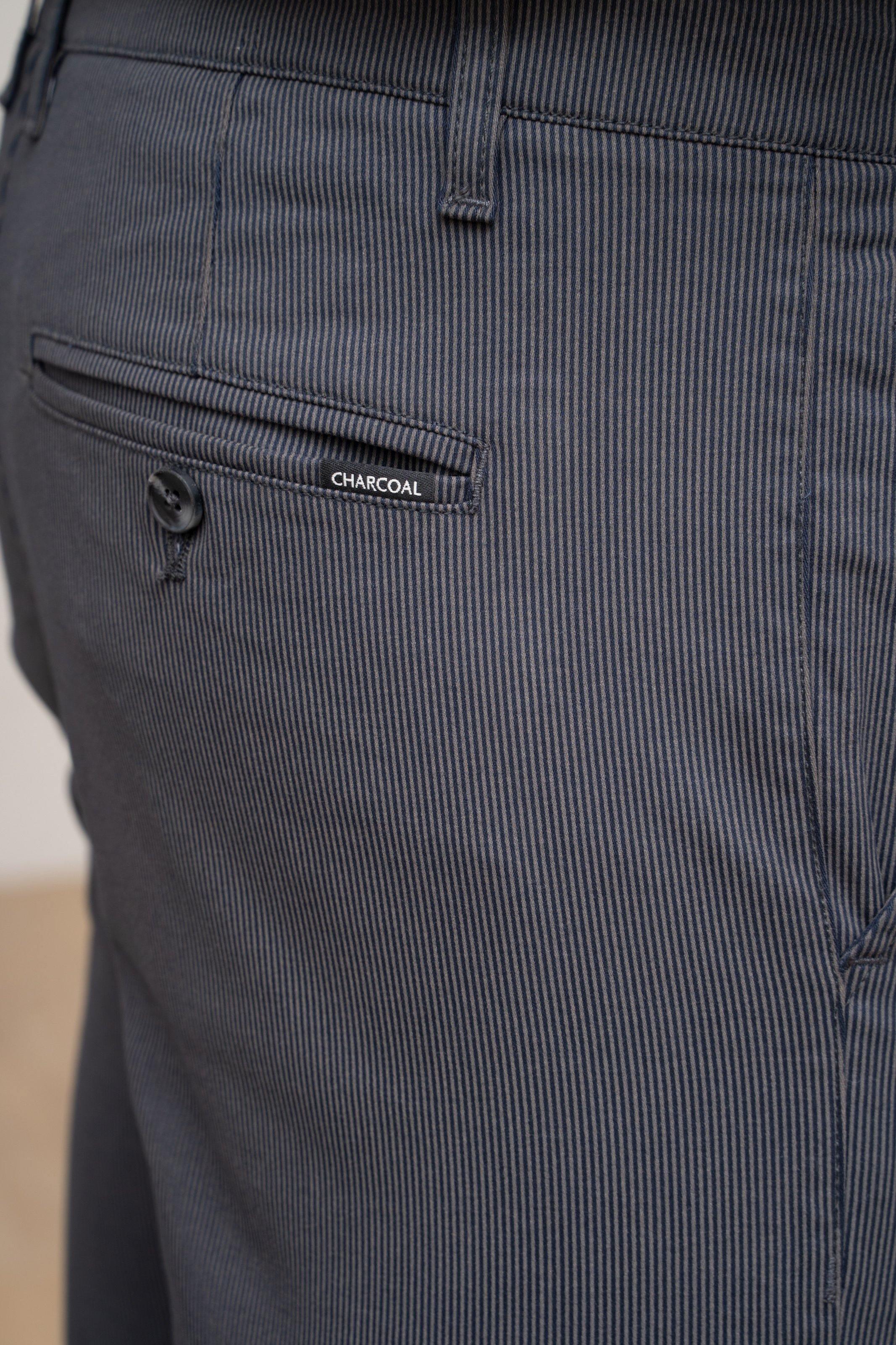 CASUAL PANT CROSS POCKET NAVY KHAKI at Charcoal Clothing