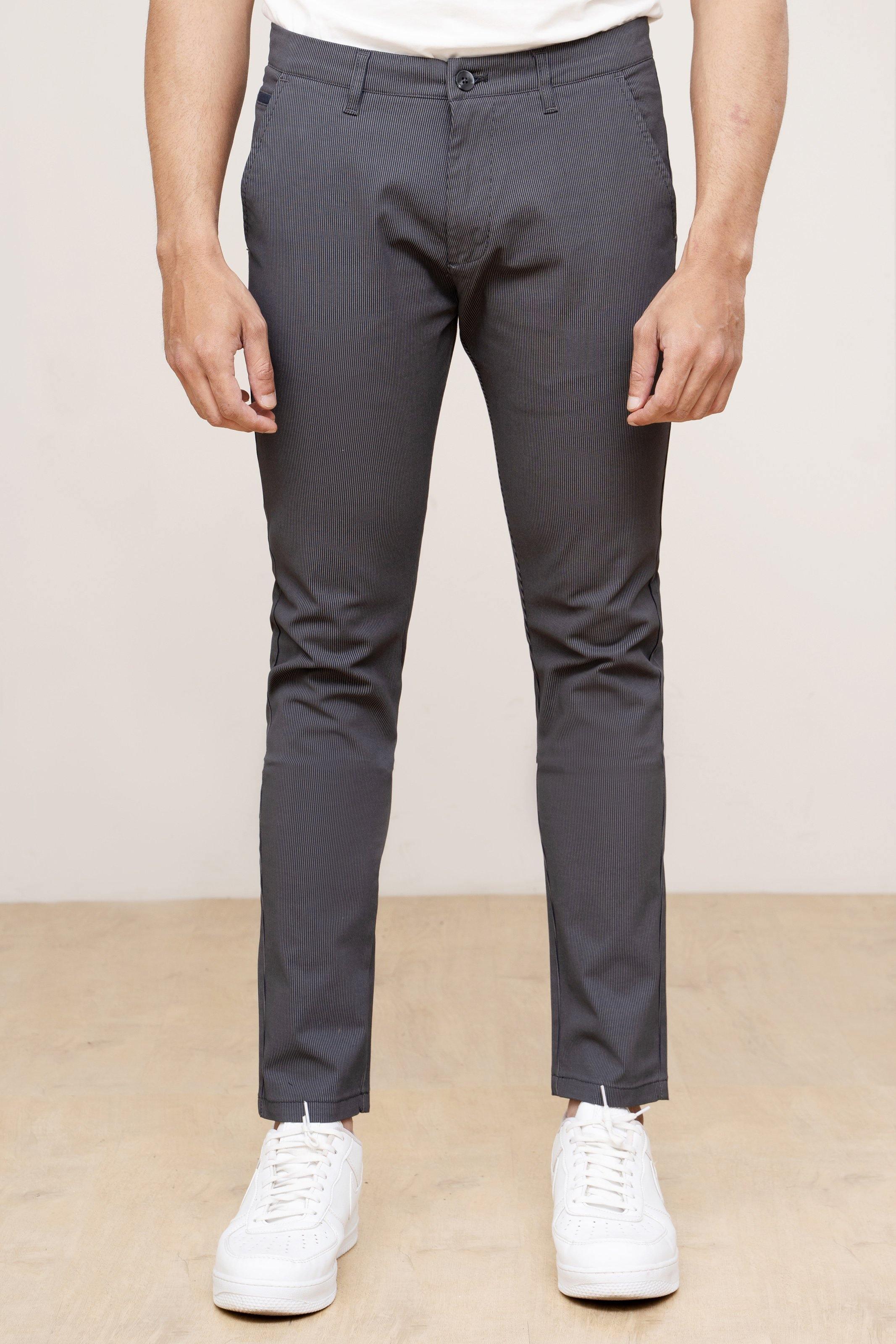 CASUAL PANT CROSS POCKET NAVY KHAKI at Charcoal Clothing