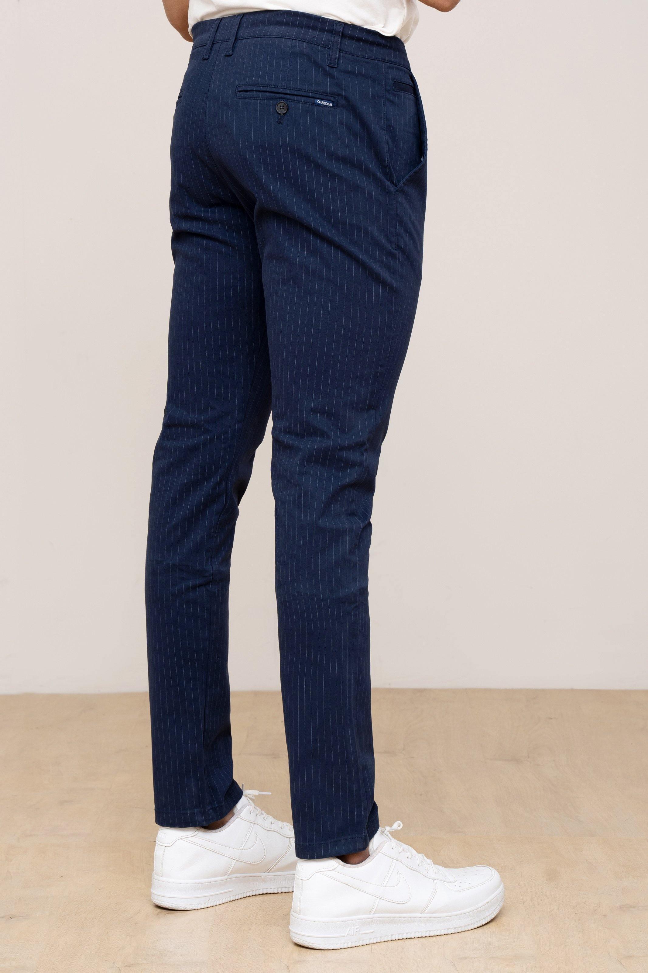 CASUAL PANT CROSS POCKET NAVY at Charcoal Clothing