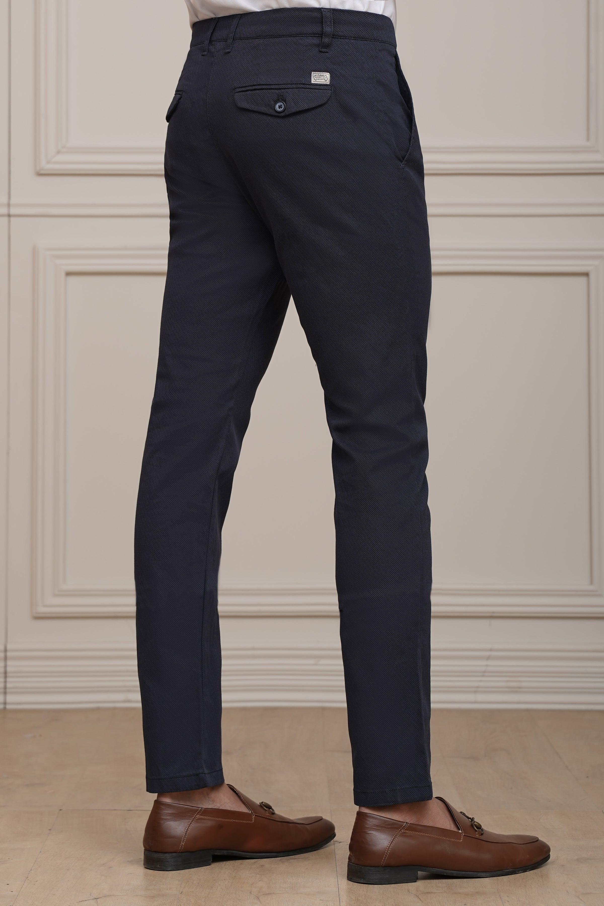 CASUAL PANT CROSS POCKET NAVY at Charcoal Clothing