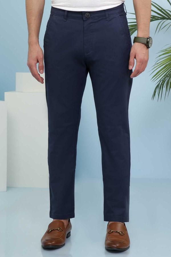 CASUAL PANT CROSS POCKET SLIM FIT NAVY at Charcoal Clothing