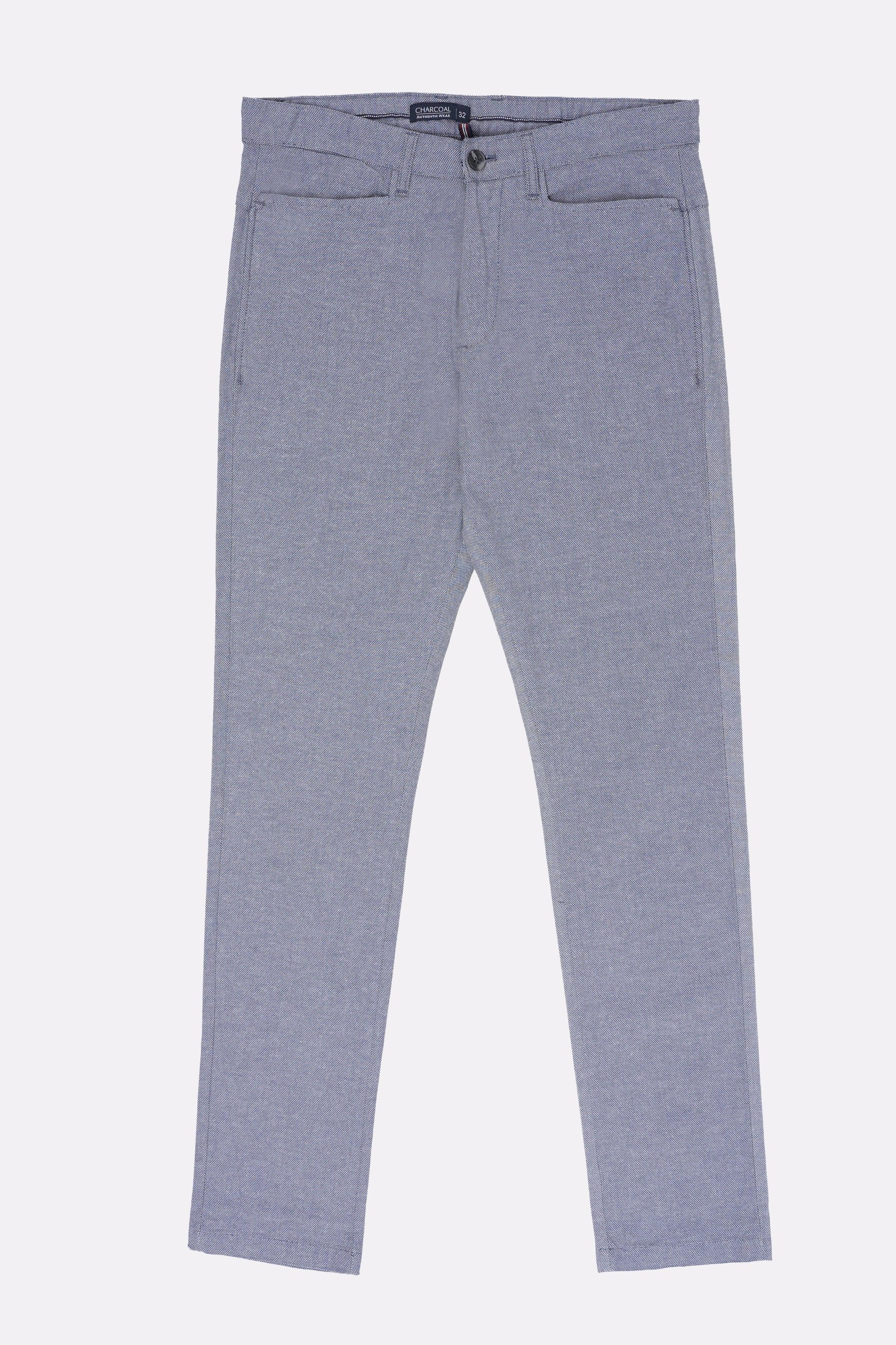 CASUAL PANT WHITE NAVY at Charcoal Clothing