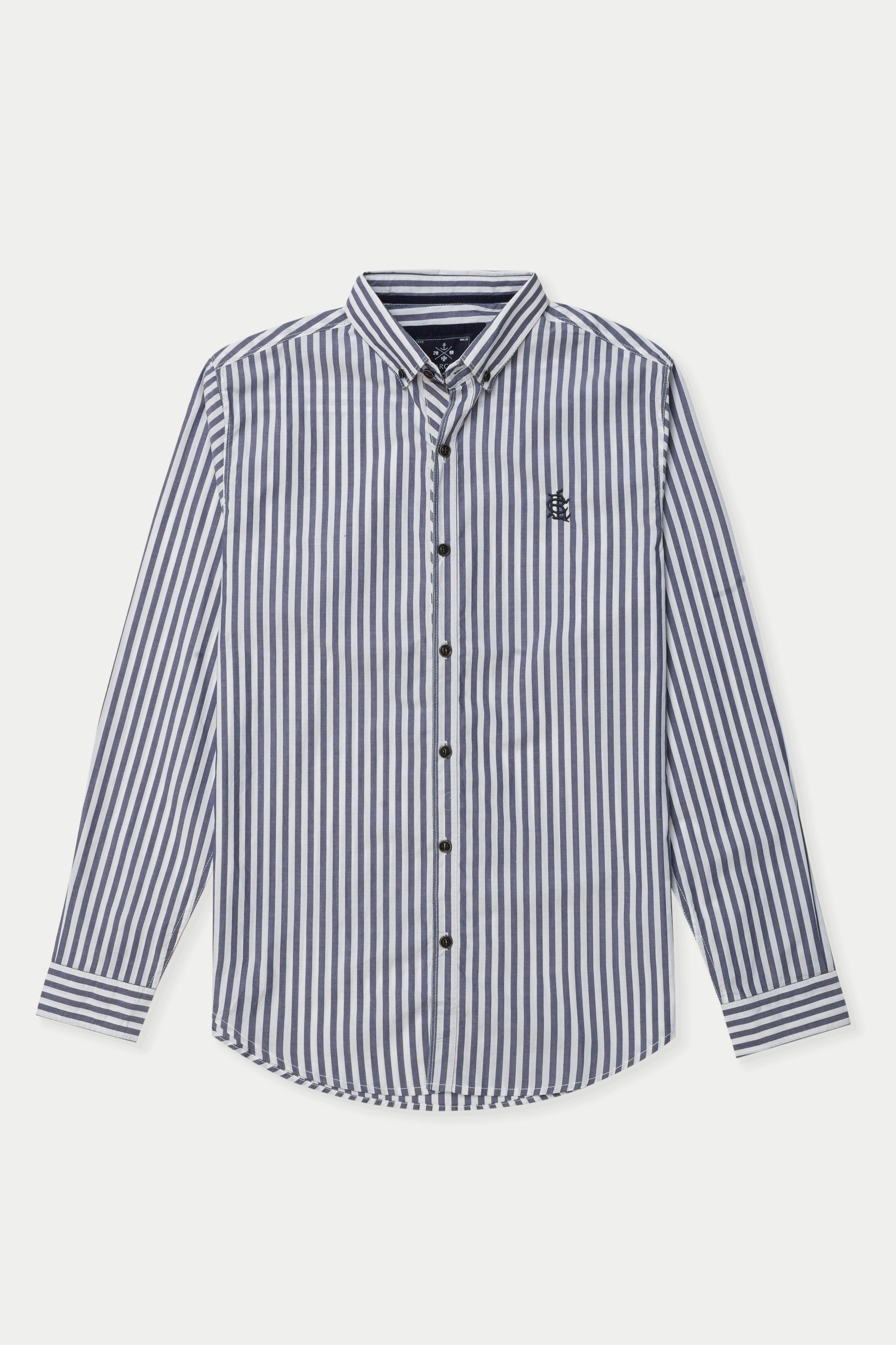 CASUAL SHIRT BLUE WHITE at Charcoal Clothing