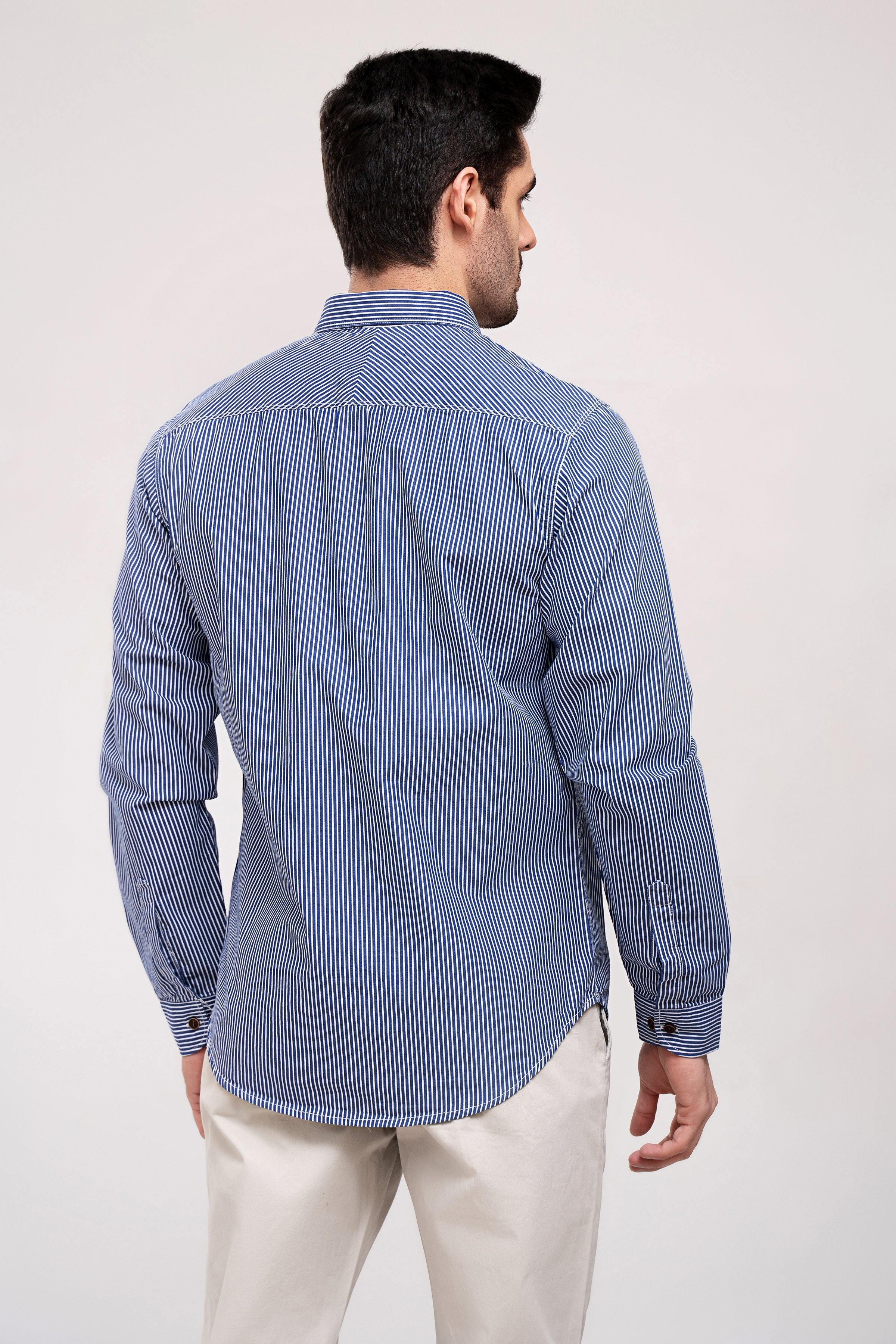 CASUAL SHIRT BLUE at Charcoal Clothing