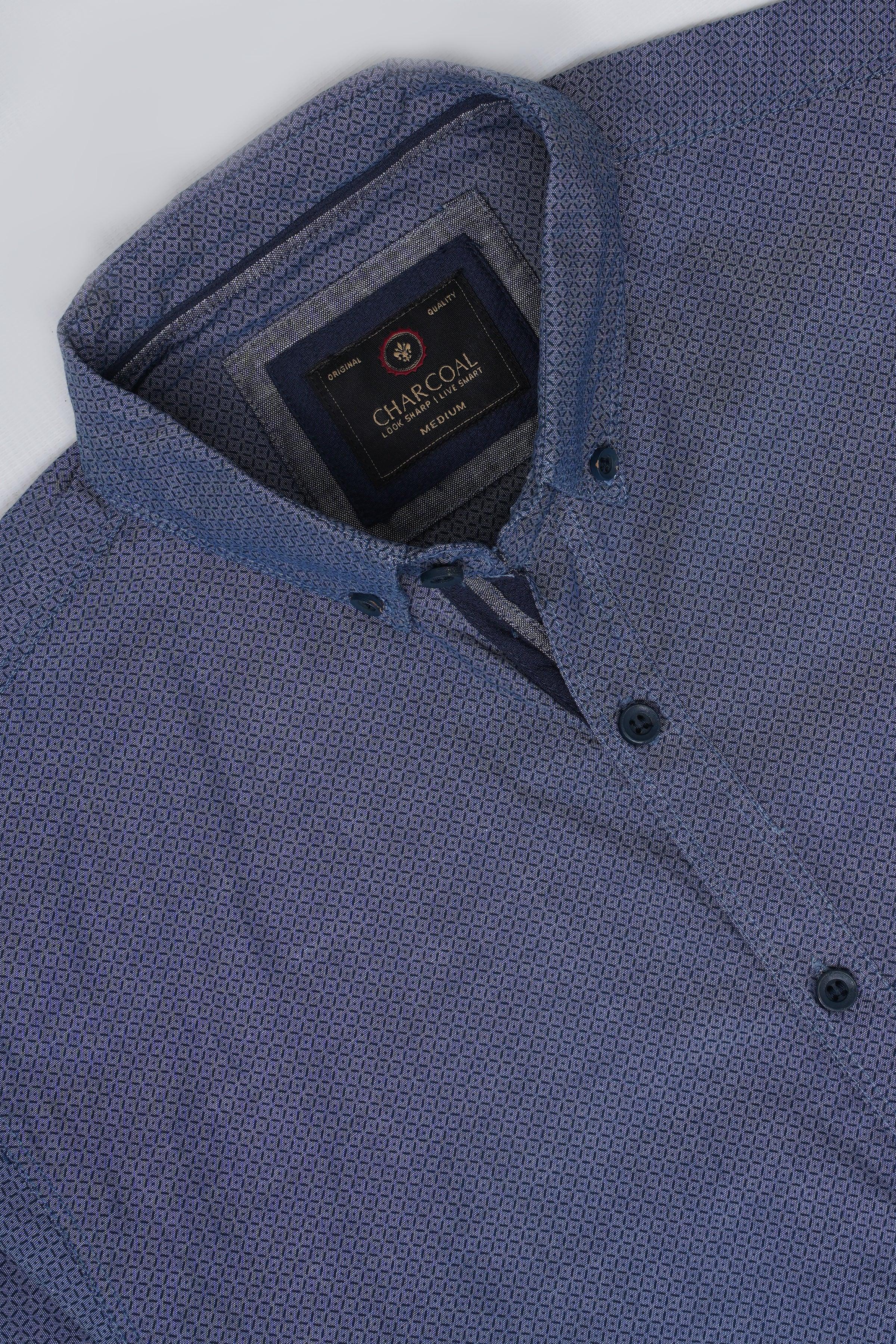 CASUAL SHIRT BLUE at Charcoal Clothing