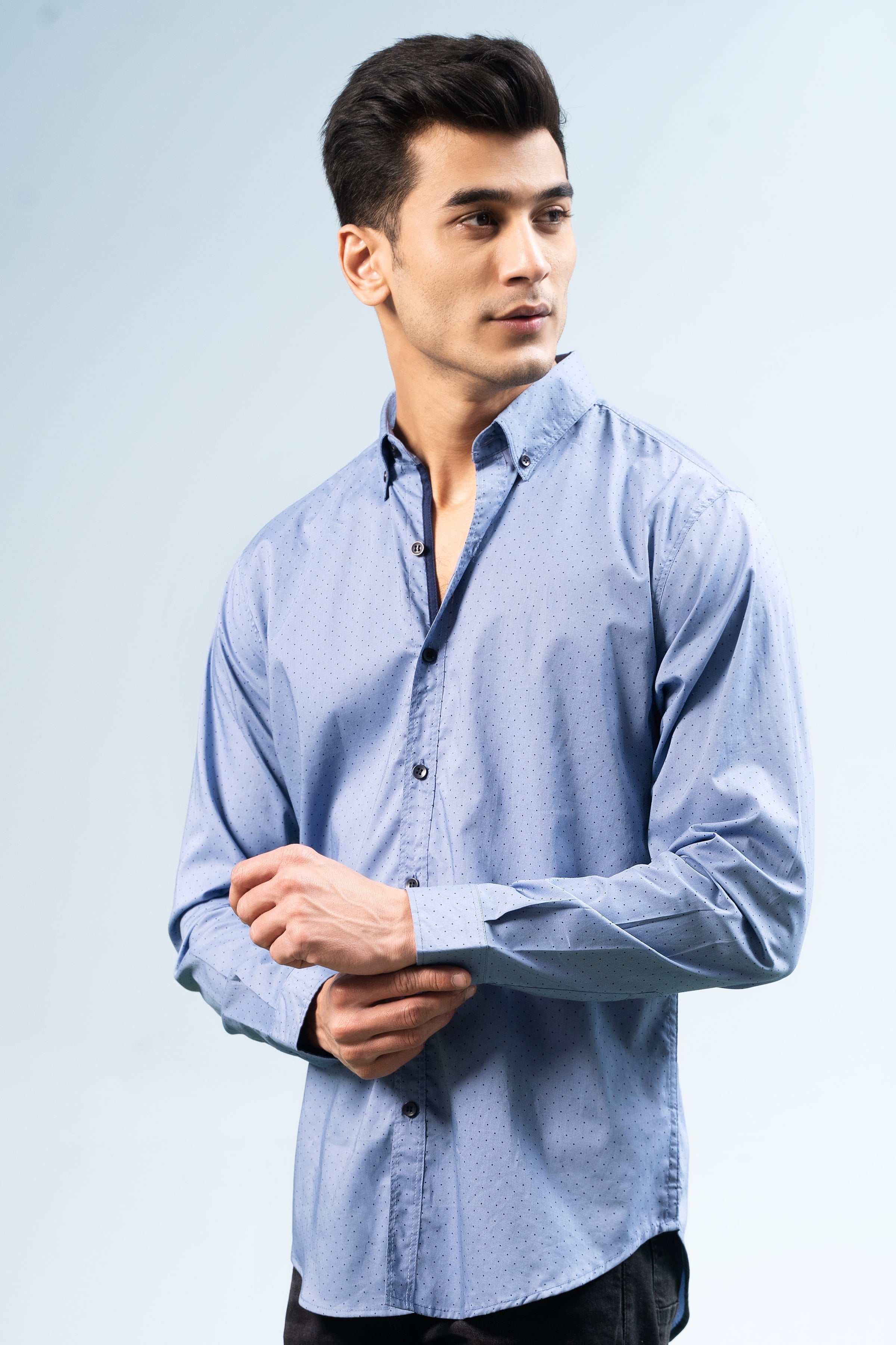 CASUAL SHIRT BLUE at Charcoal Clothing