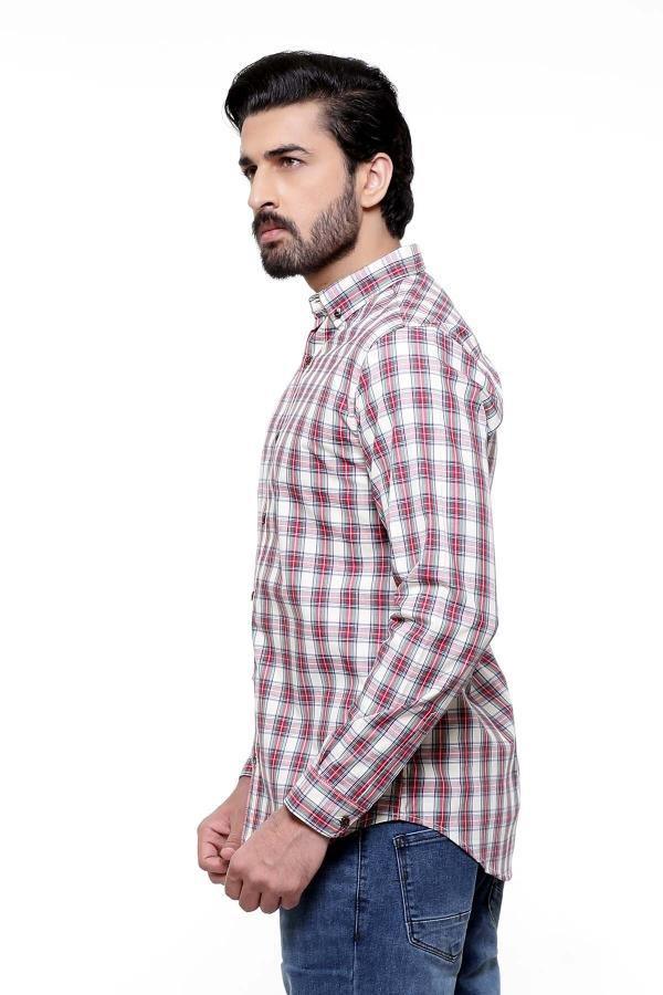 CASUAL SHIRT FULL SLEEVE MULTI SLIM FIT at Charcoal Clothing
