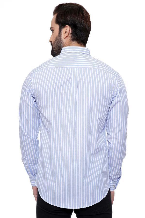 CASUAL SHIRT FULL SLEEVE SKY BLUE SLIM FIT at Charcoal Clothing