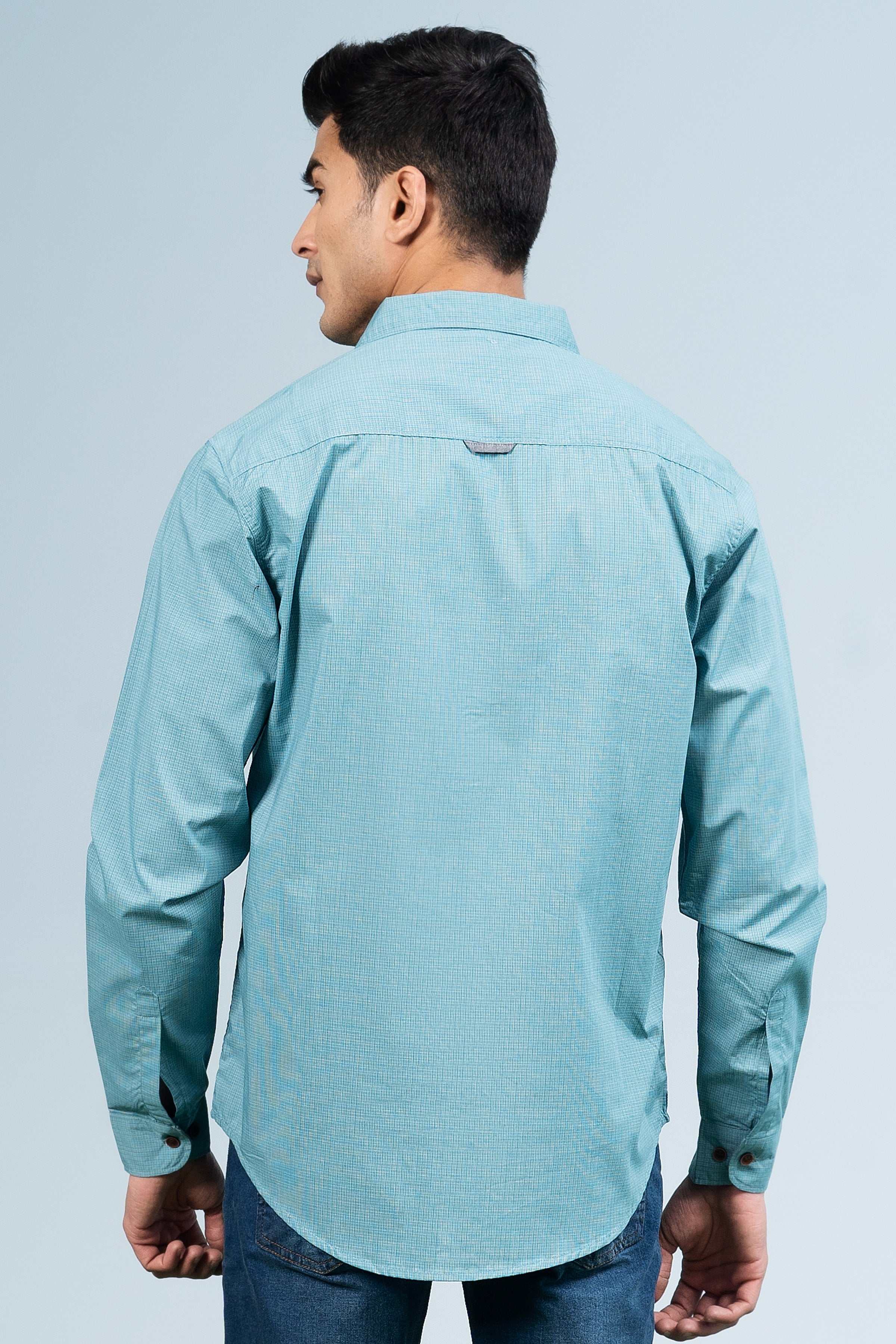 CASUAL SHIRT SEA GREEN at Charcoal Clothing