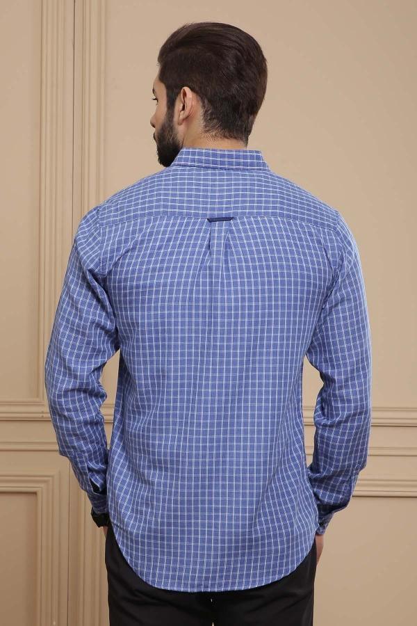 CASUAL SHIRT SLIM FIT  BLUE at Charcoal Clothing