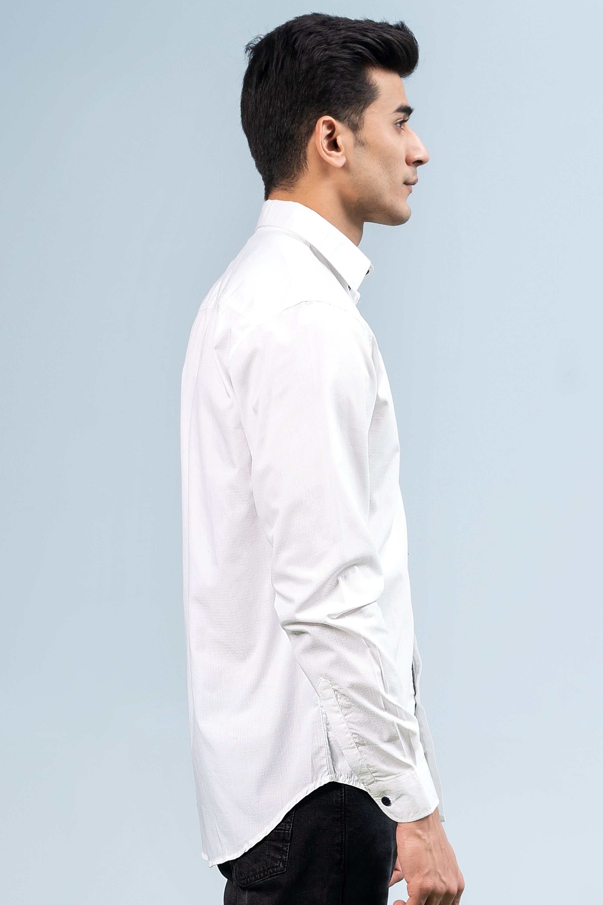 CASUAL SHIRT WHITE at Charcoal Clothing