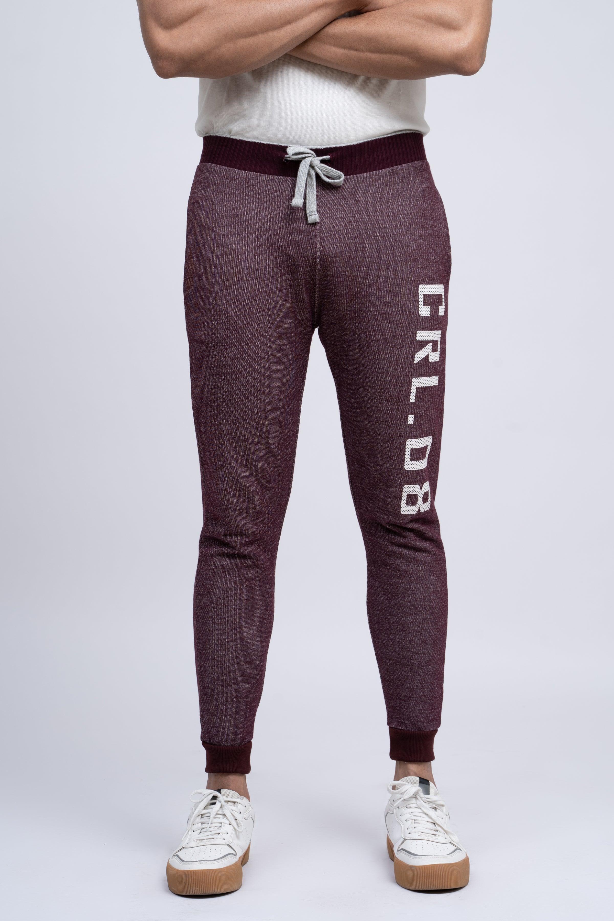CASUAL TROUSER MAROON at Charcoal Clothing