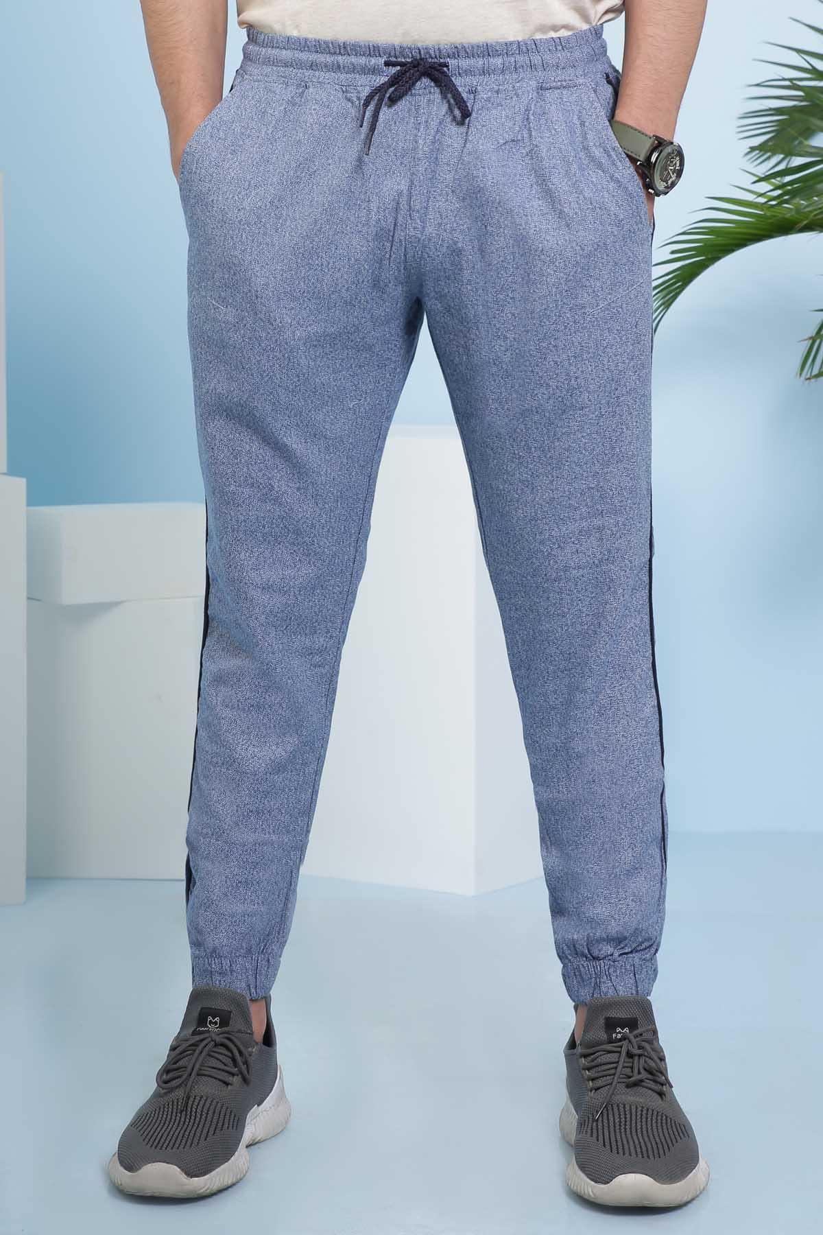CASUAL TROUSER  SLIM FIT BLUE at Charcoal Clothing