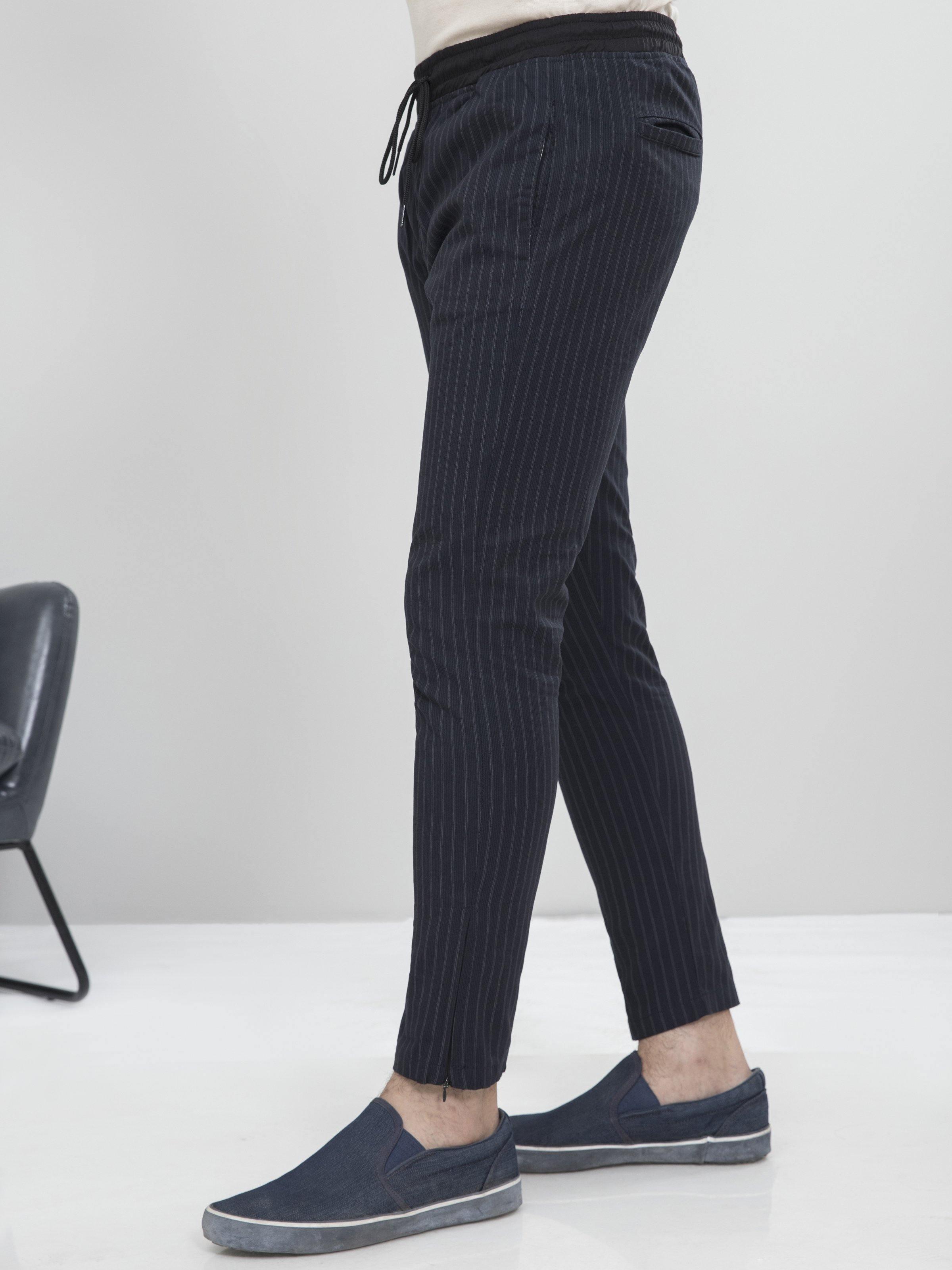 CASUAL TROUSER TAPERED FIT CHARCOAL GREY at Charcoal Clothing