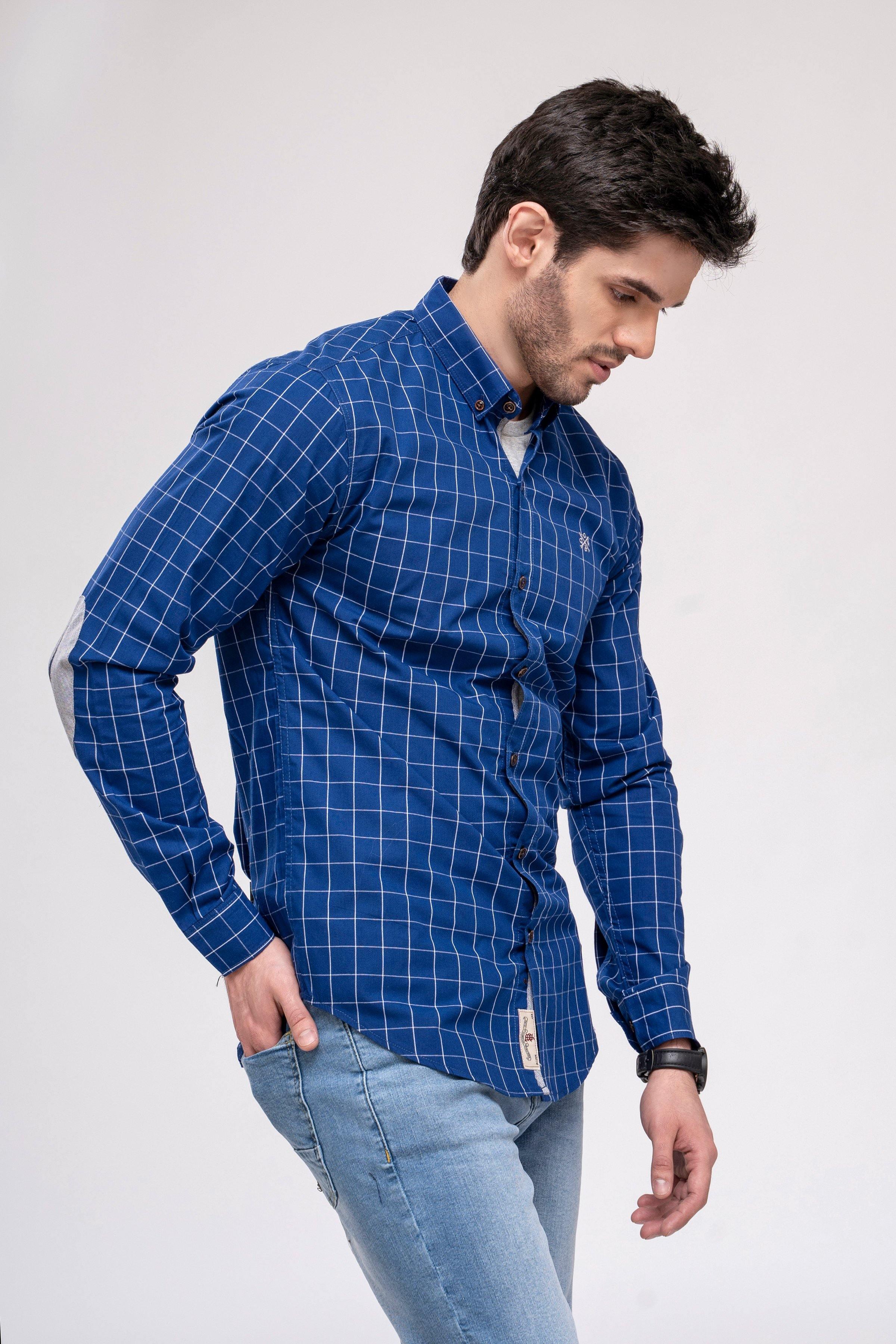 CAUSAL SHIRT NAVY BLUE at Charcoal Clothing