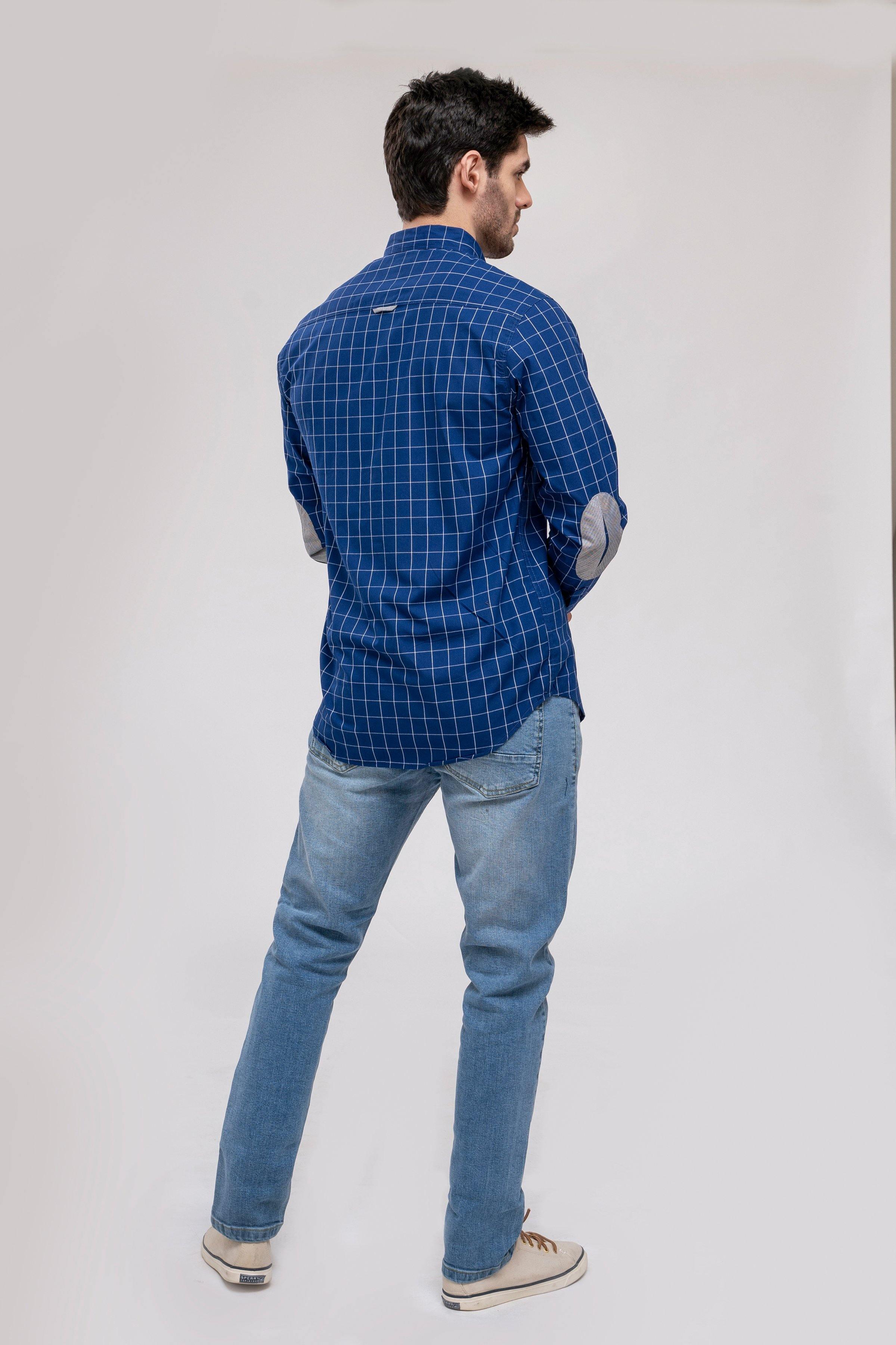 CAUSAL SHIRT NAVY BLUE at Charcoal Clothing