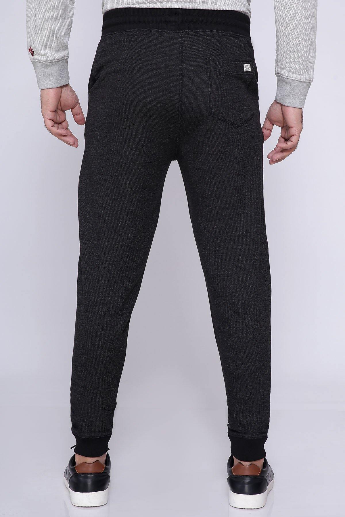 CHAIN YARN TROUSER BLACK at Charcoal Clothing