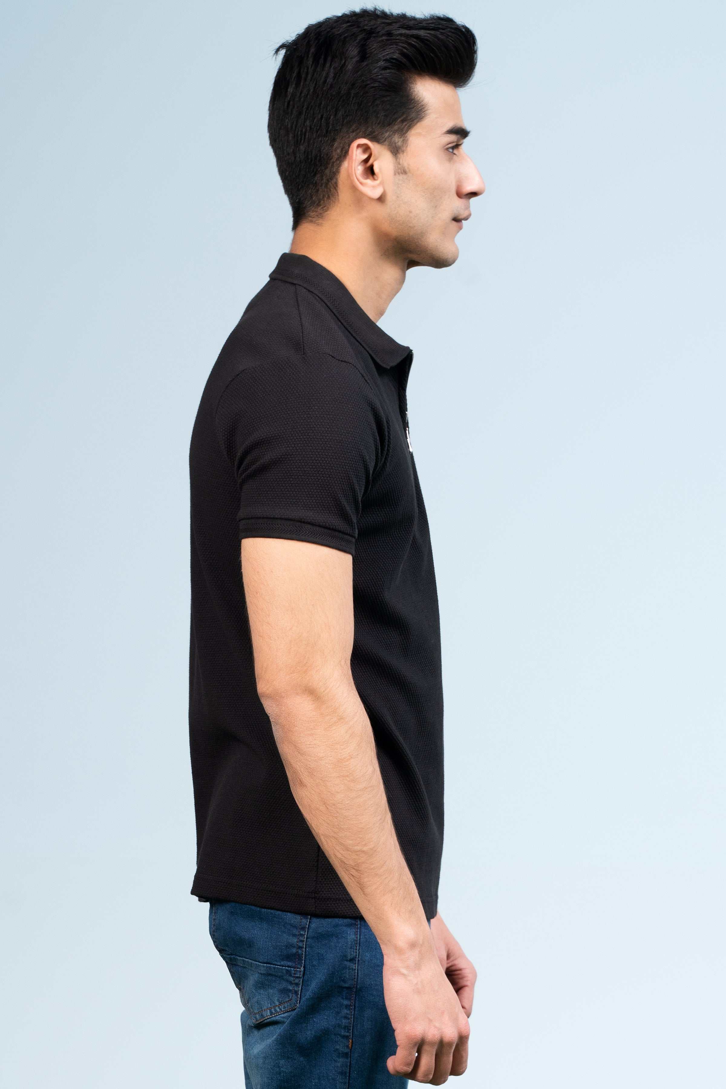 CLASSIC POLO BLACK at Charcoal Clothing