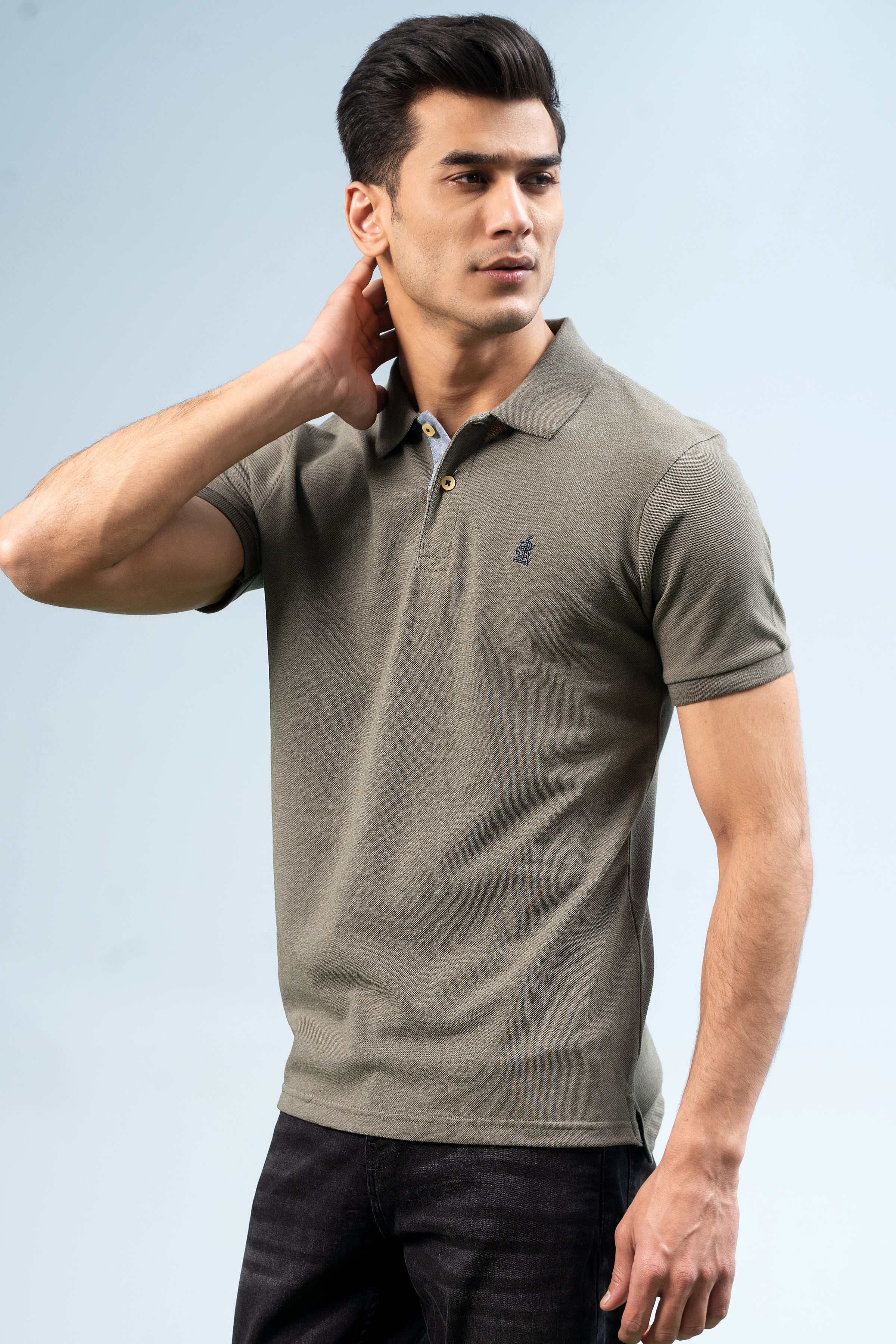CLASSIC POLO GREEN at Charcoal Clothing