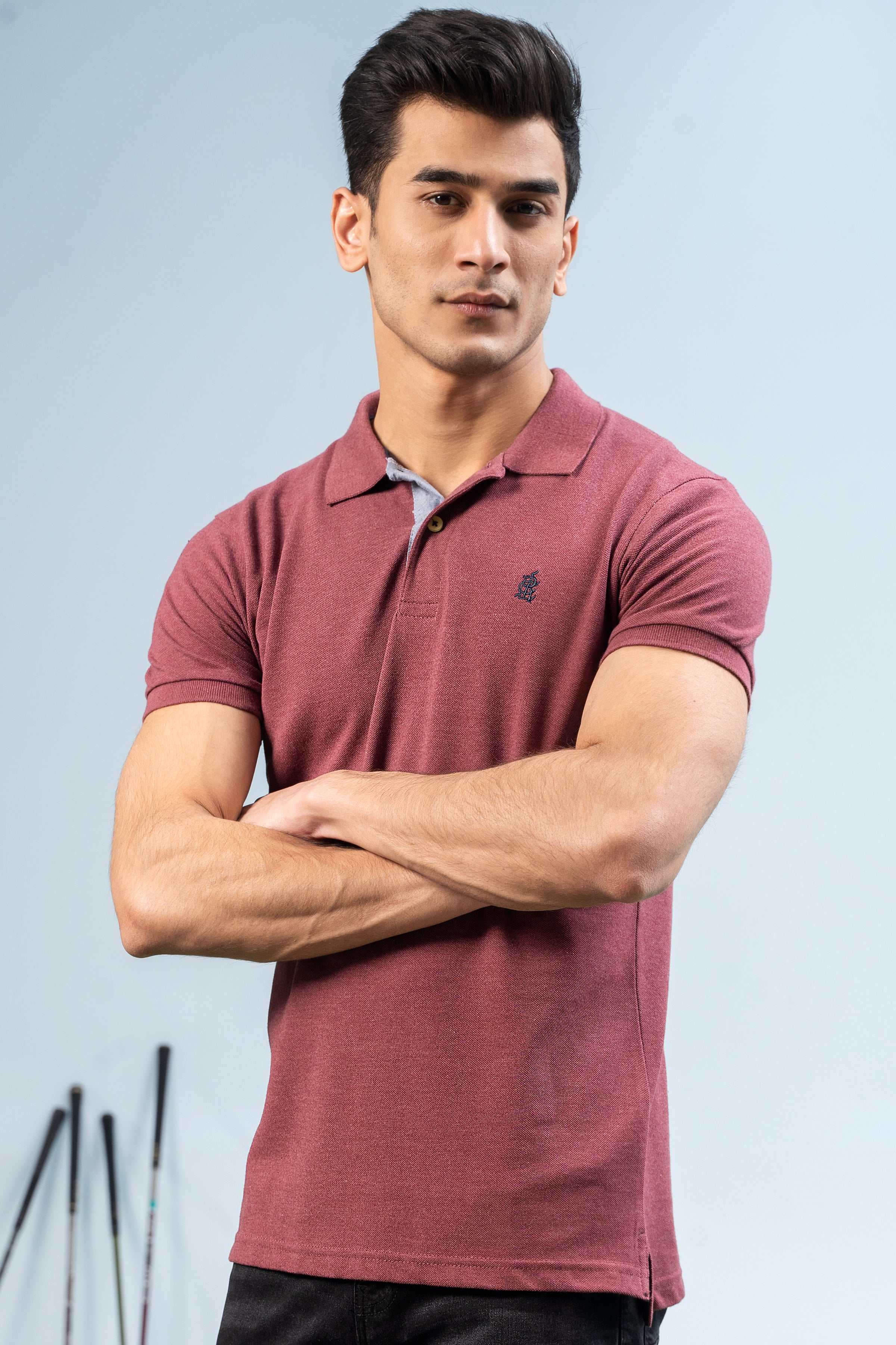 CLASSIC POLO MAROON at Charcoal Clothing