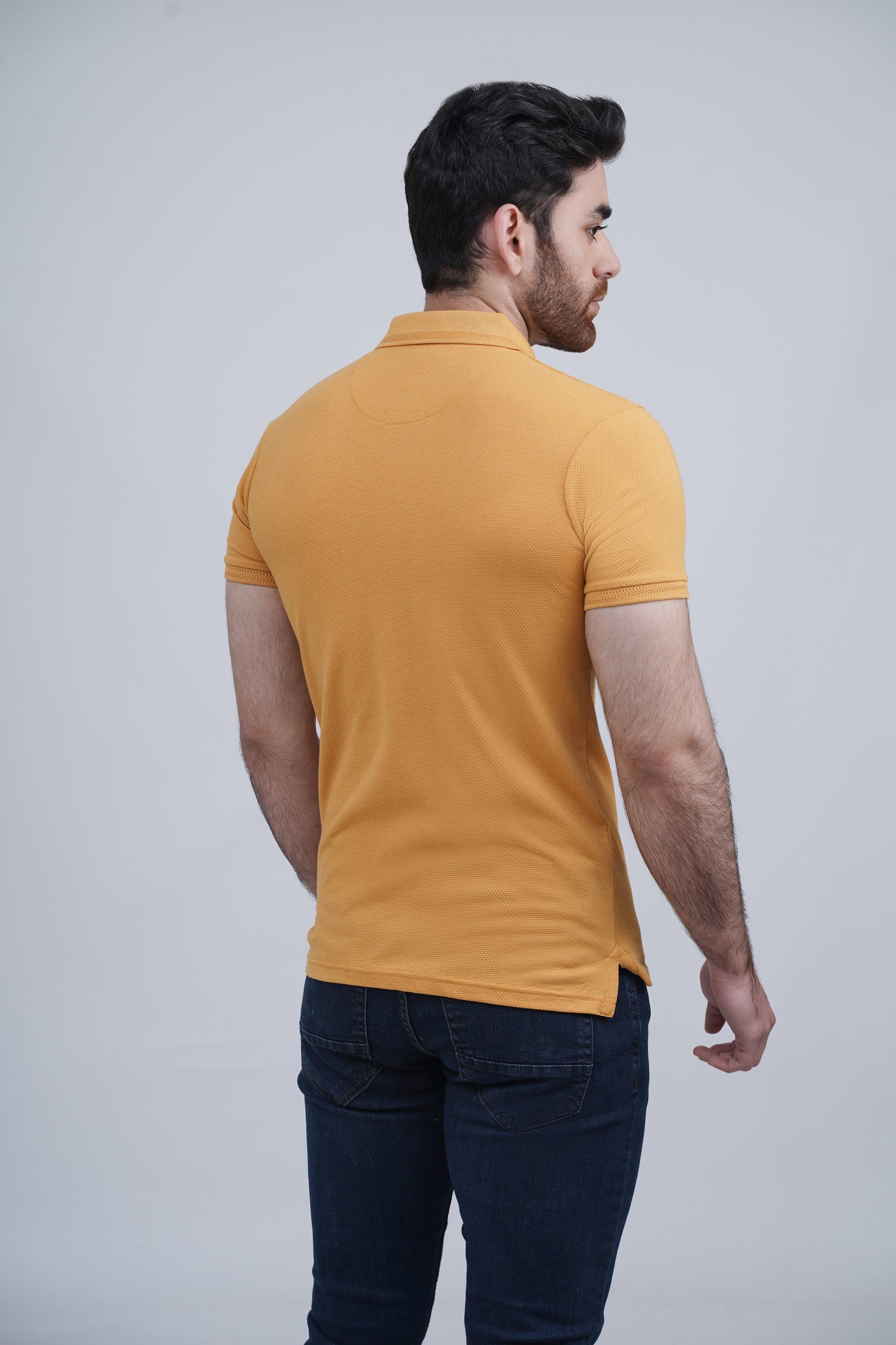 CLASSIC POLO MUSTARD at Charcoal Clothing