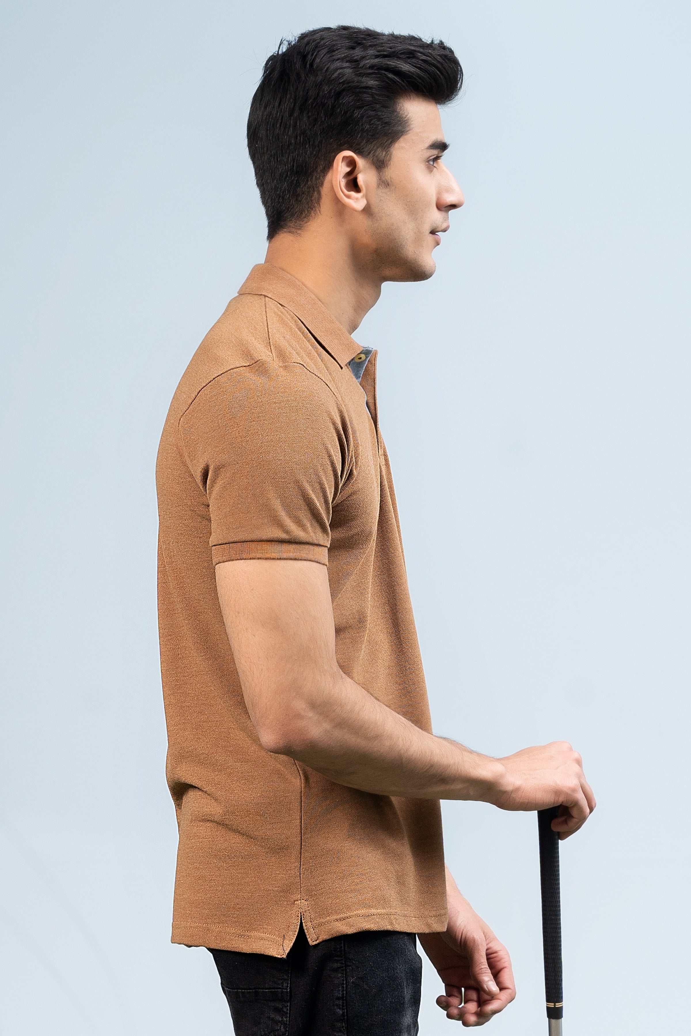 CLASSIC POLO MUSTARD at Charcoal Clothing