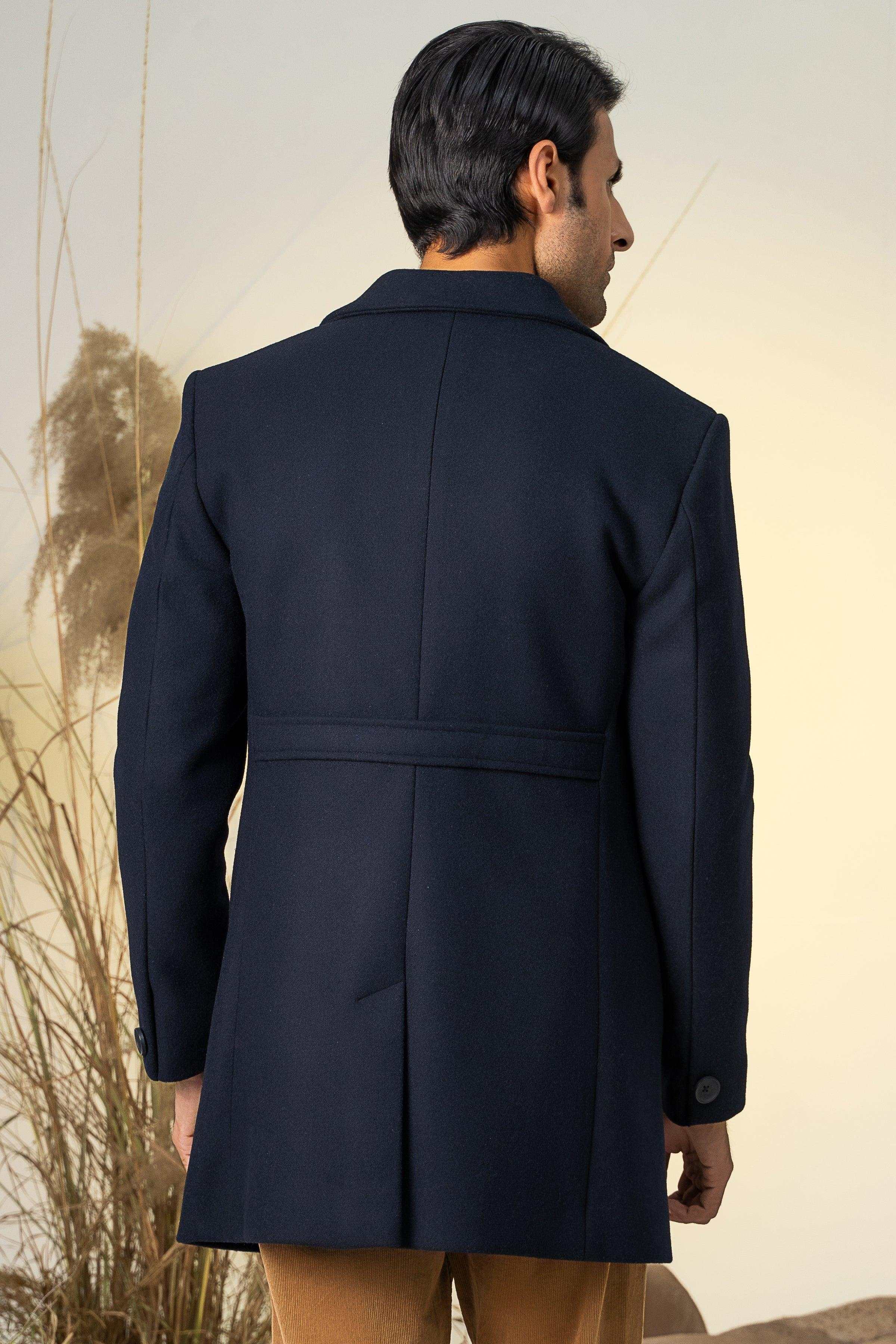 CLASSIC SINGLE BREAST COAT NAVY at Charcoal Clothing