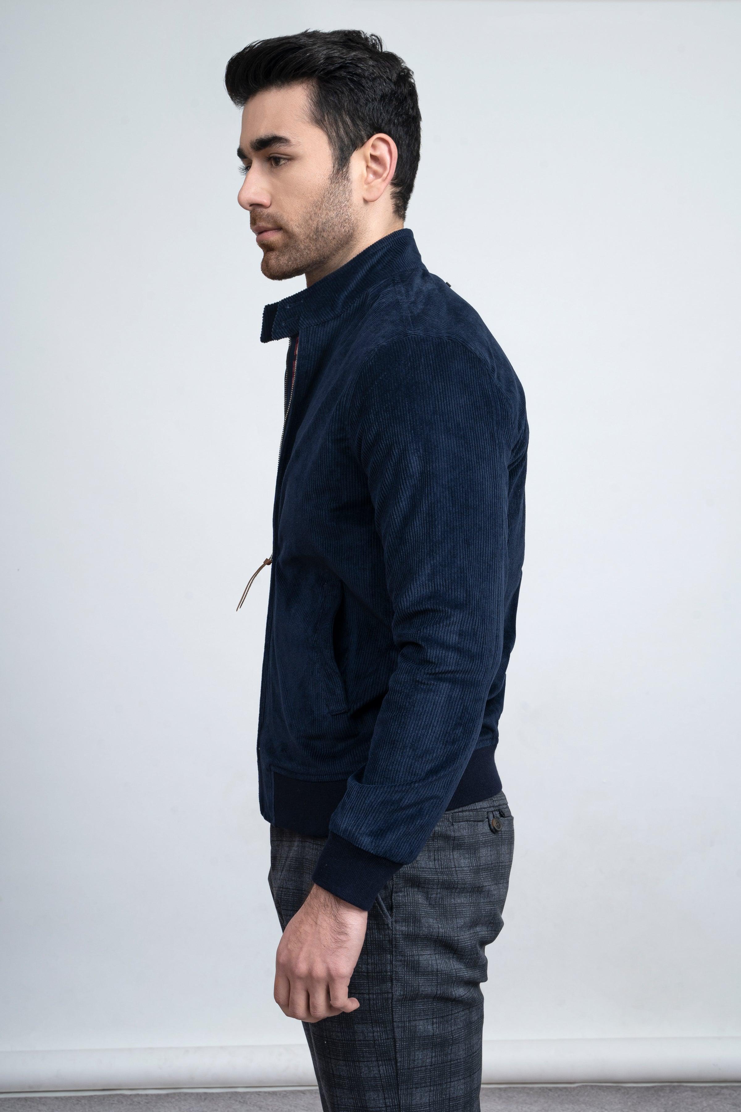 CORDUROY JACKET F/S NAVY at Charcoal Clothing