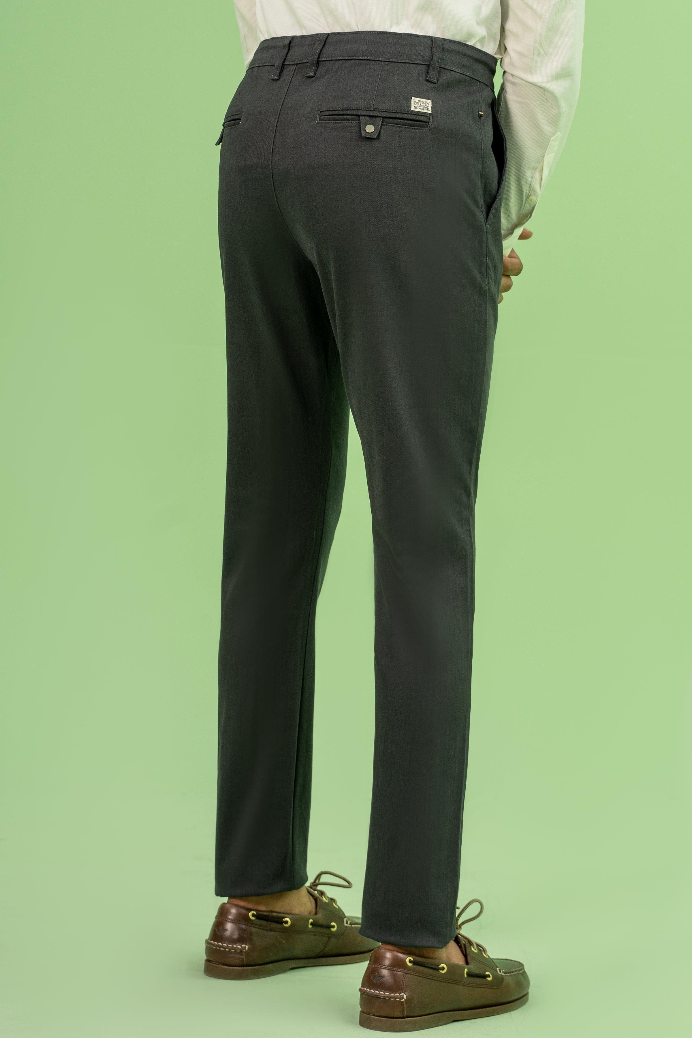 CROSS POCKET TWILL SLIMFIT PANT CHARCOAL at Charcoal Clothing