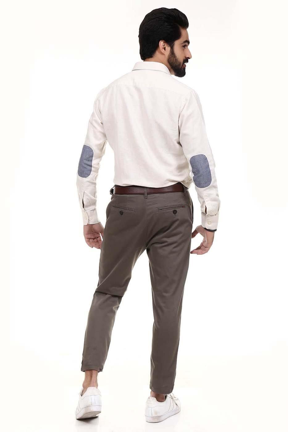 Casual Pant Cross Pocket Brown at Charcoal Clothing