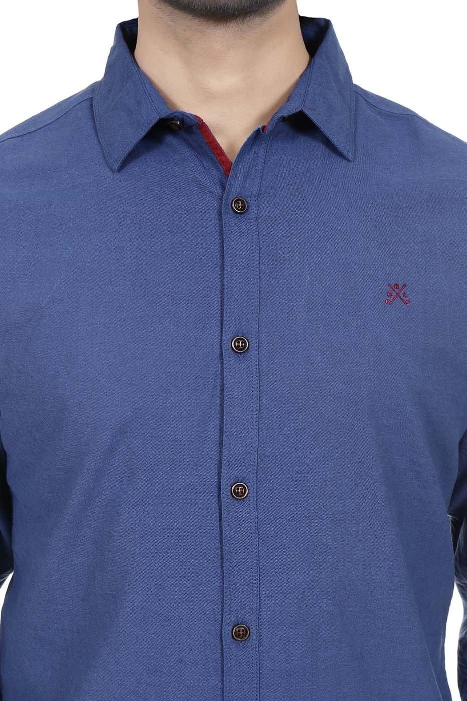 Casual Shirt F/S Blue at Charcoal Clothing