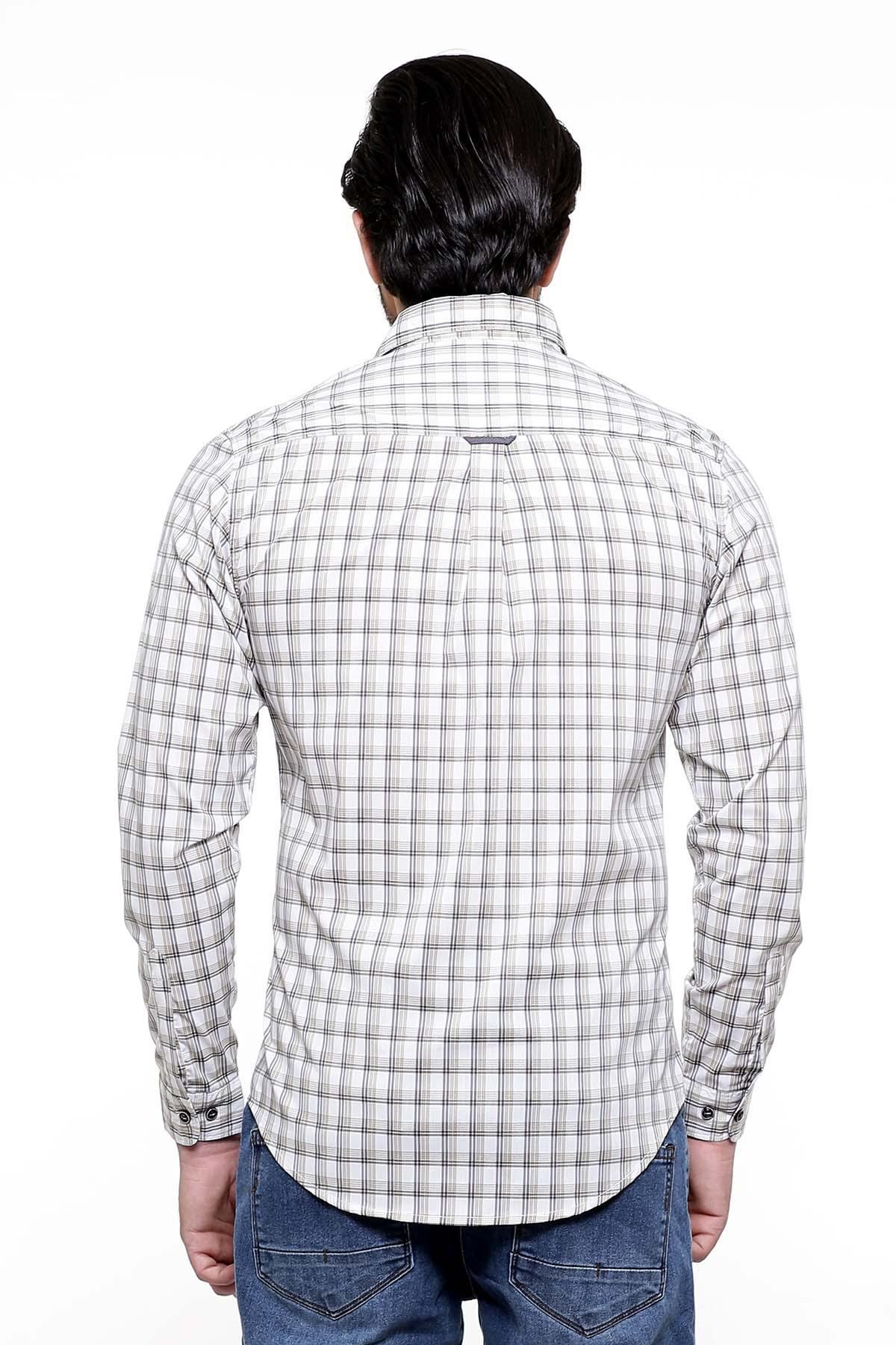 Casual Shirt Full Sleeve OFF WHITE SLIM FIT at Charcoal Clothing