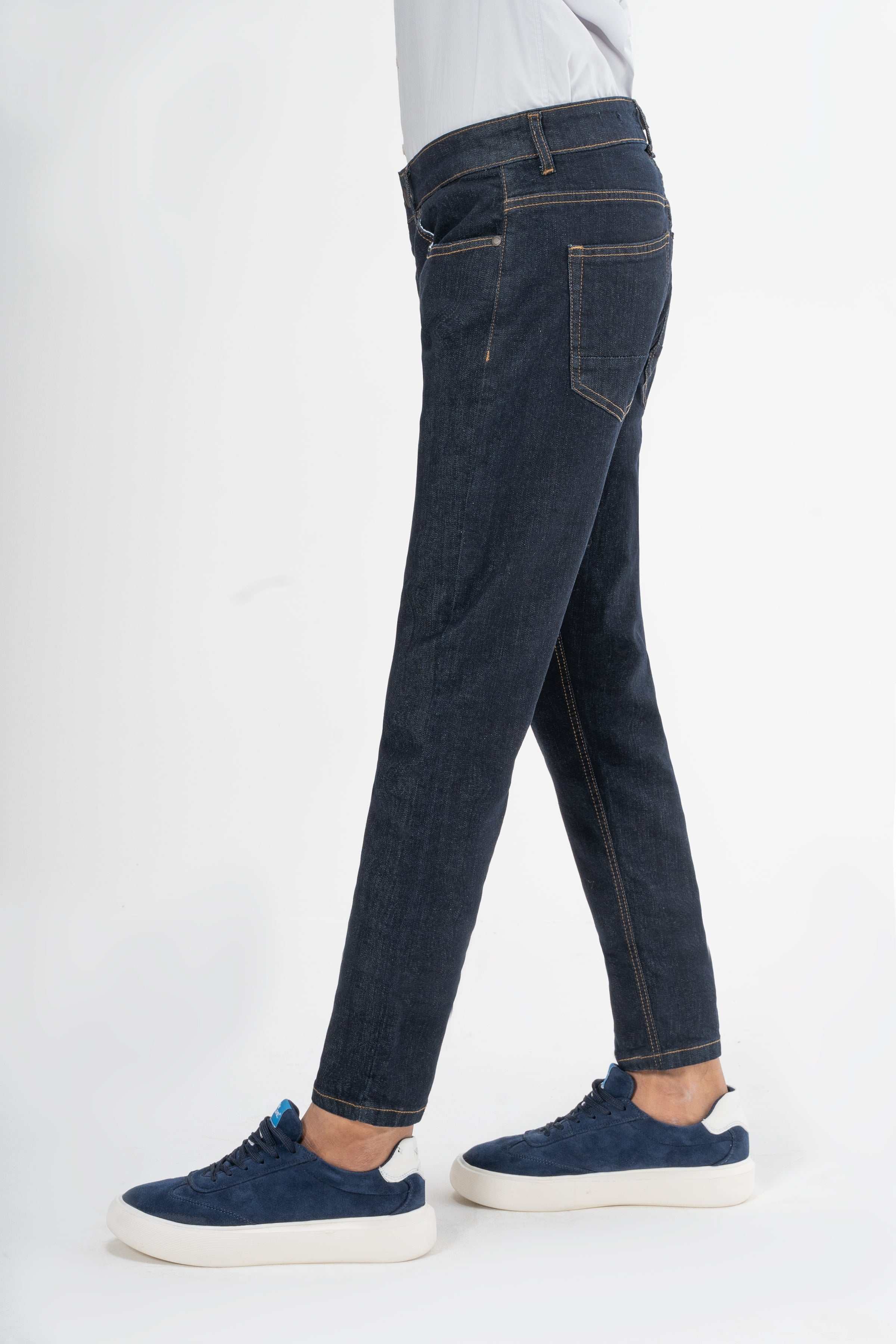 DENIM JEAN SLIM FIT NAVY BLUE at Charcoal Clothing