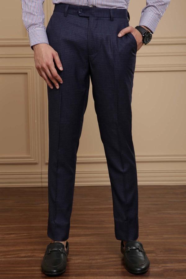 DRESS PANT SLIM FIT NAVY BLUE at Charcoal Clothing