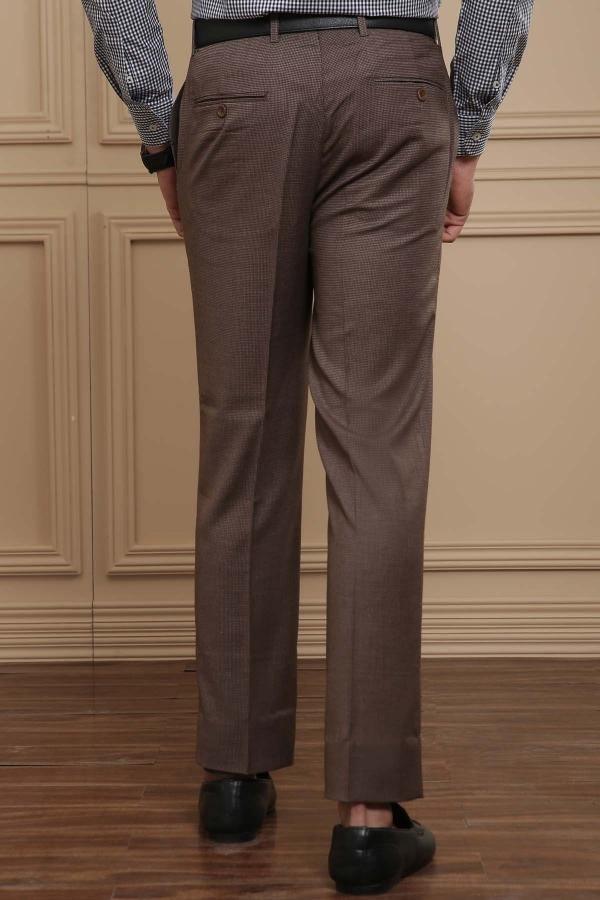 DRESS PANT SMART FIT BROWN at Charcoal Clothing