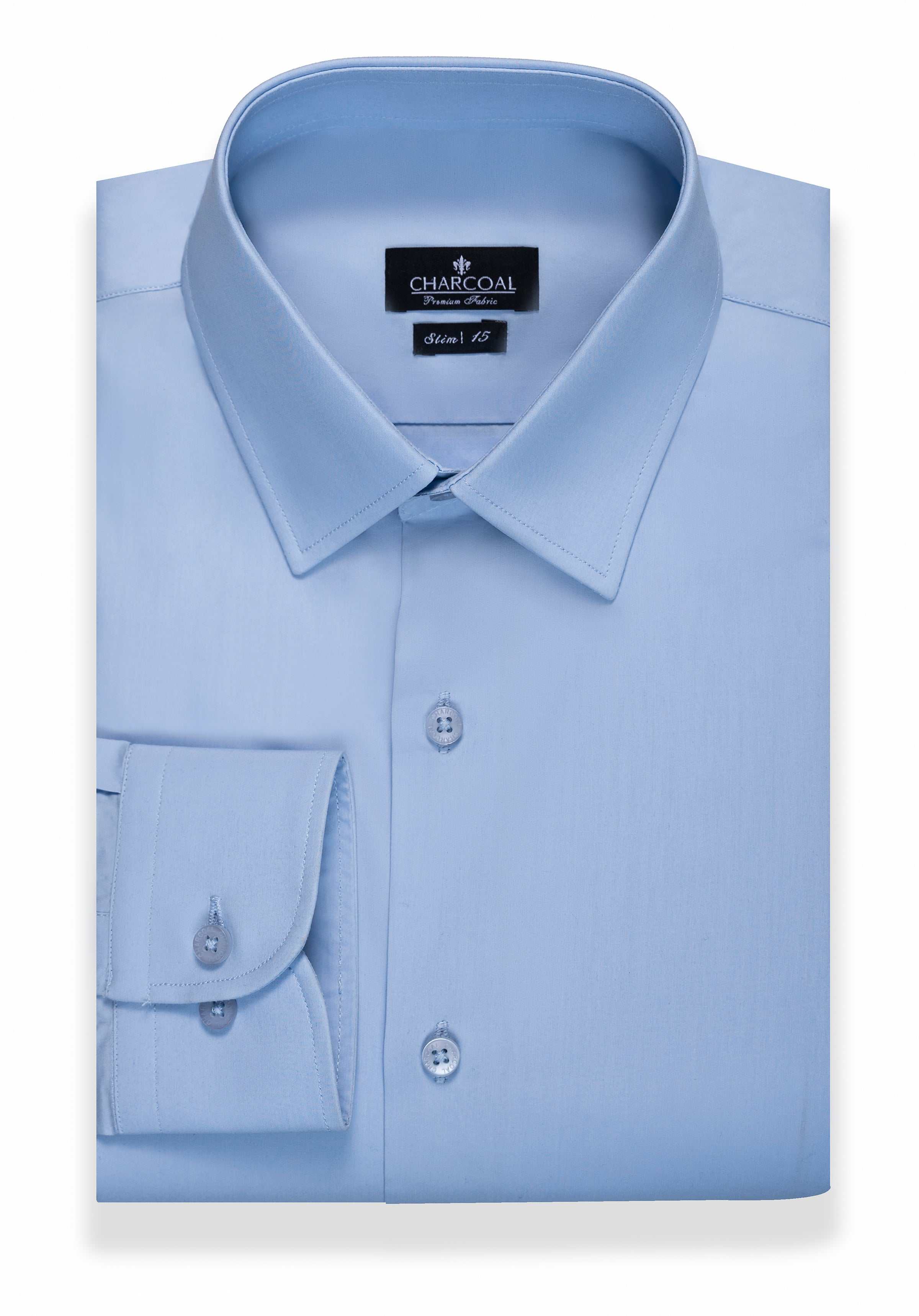 DRESS SHIRT LIGHT SKY at Charcoal Clothing