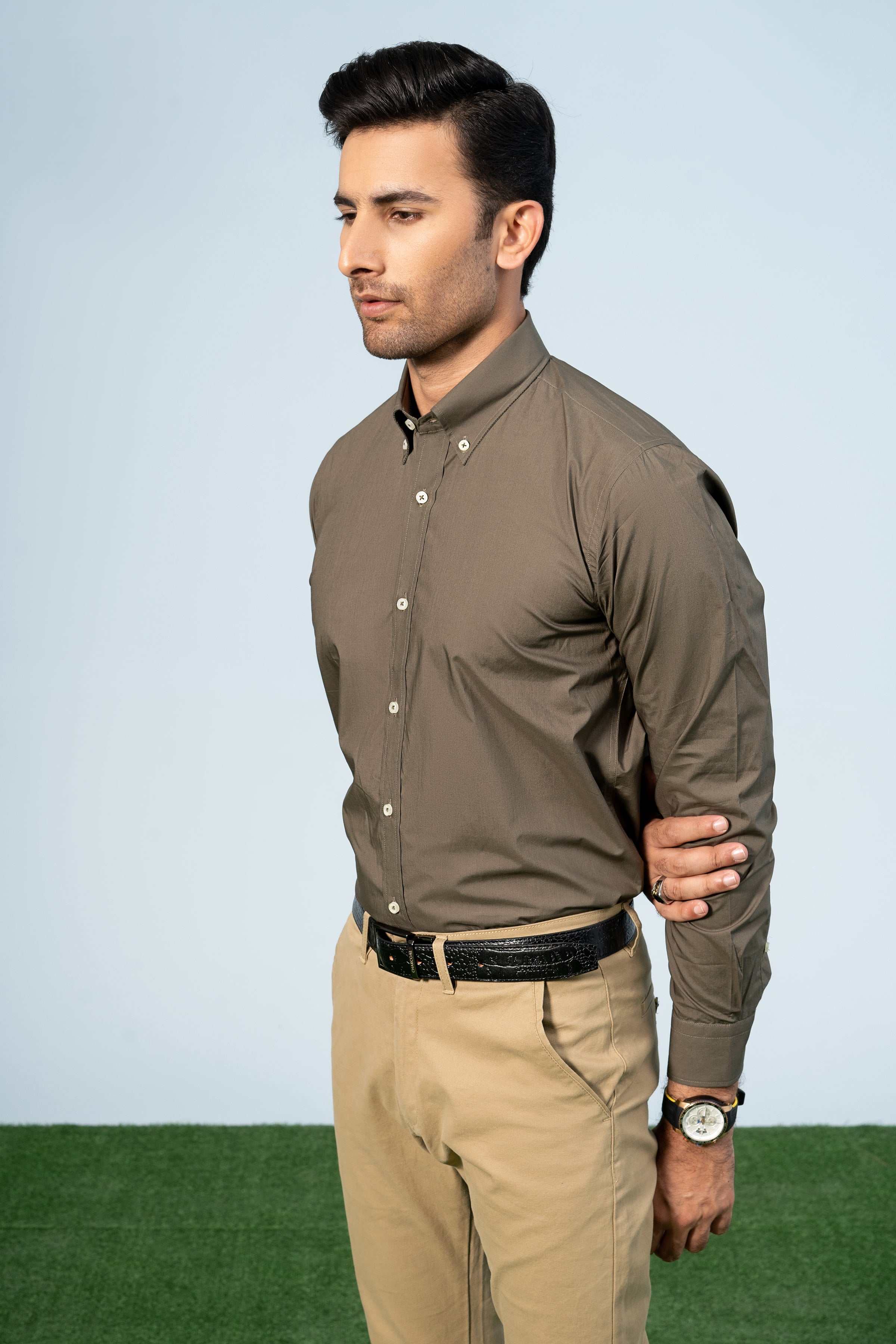 SEMI FORMAL OLIVE - Charcoal Clothing