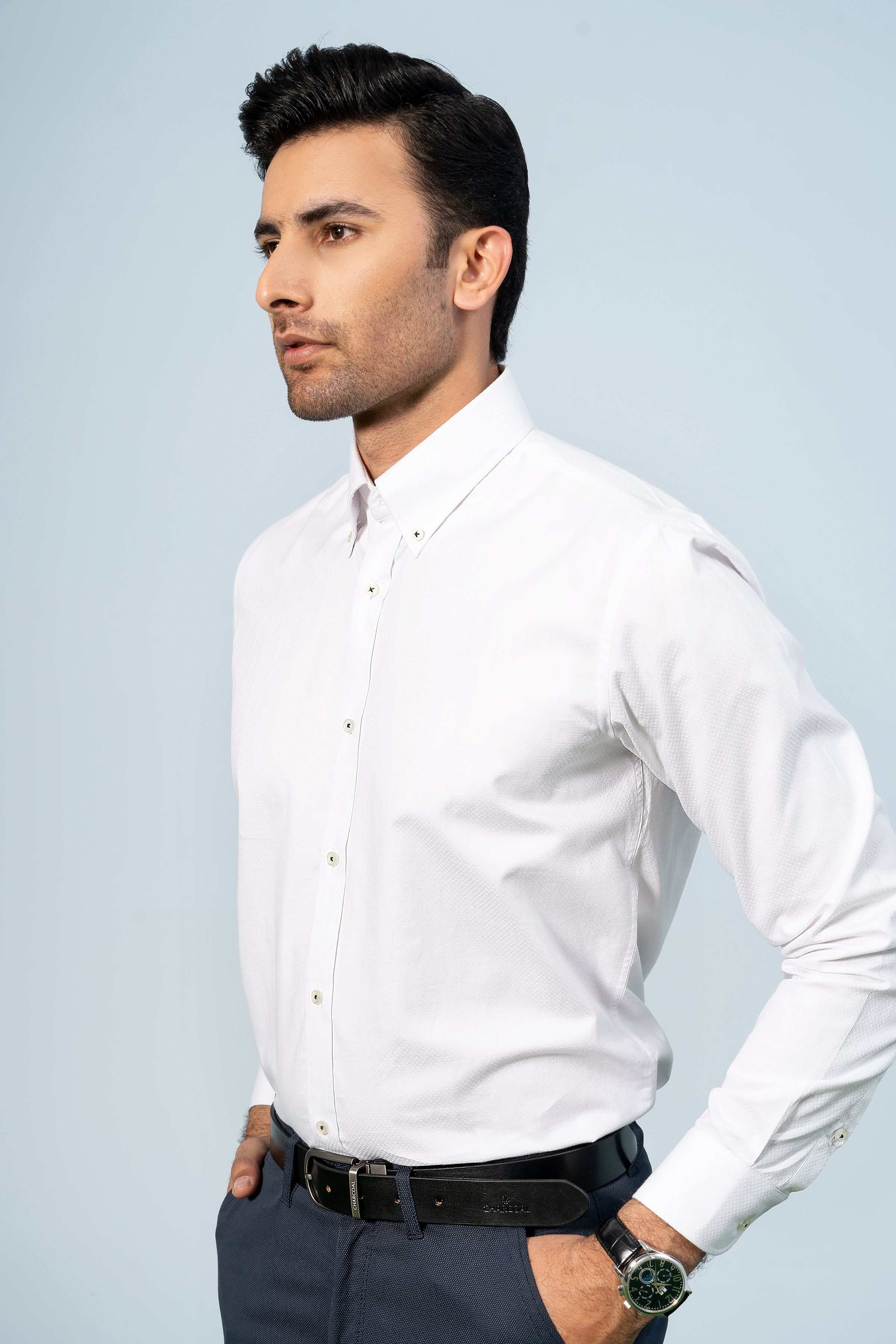 SMART SHIRT WHITE - Charcoal Clothing