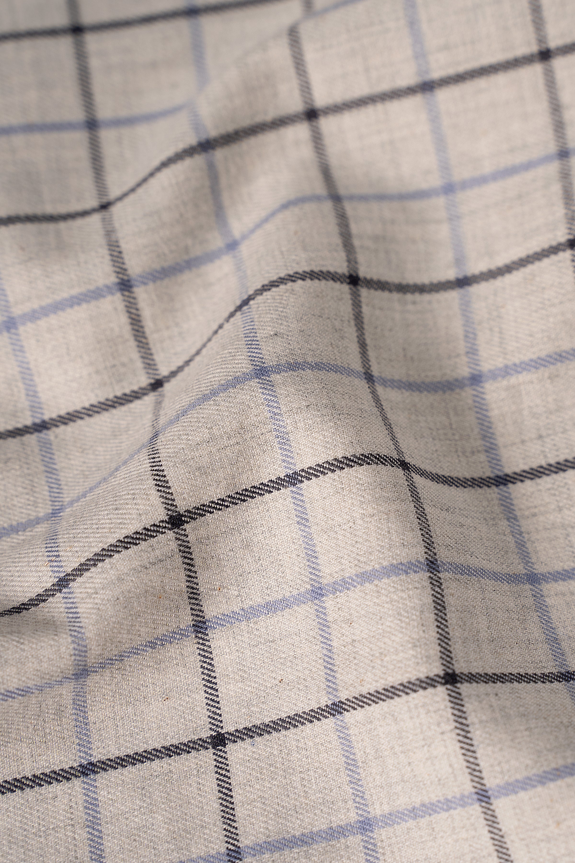 LIMITED EDITION SHIRT LIGHT GREY CHECK - Charcoal Clothing