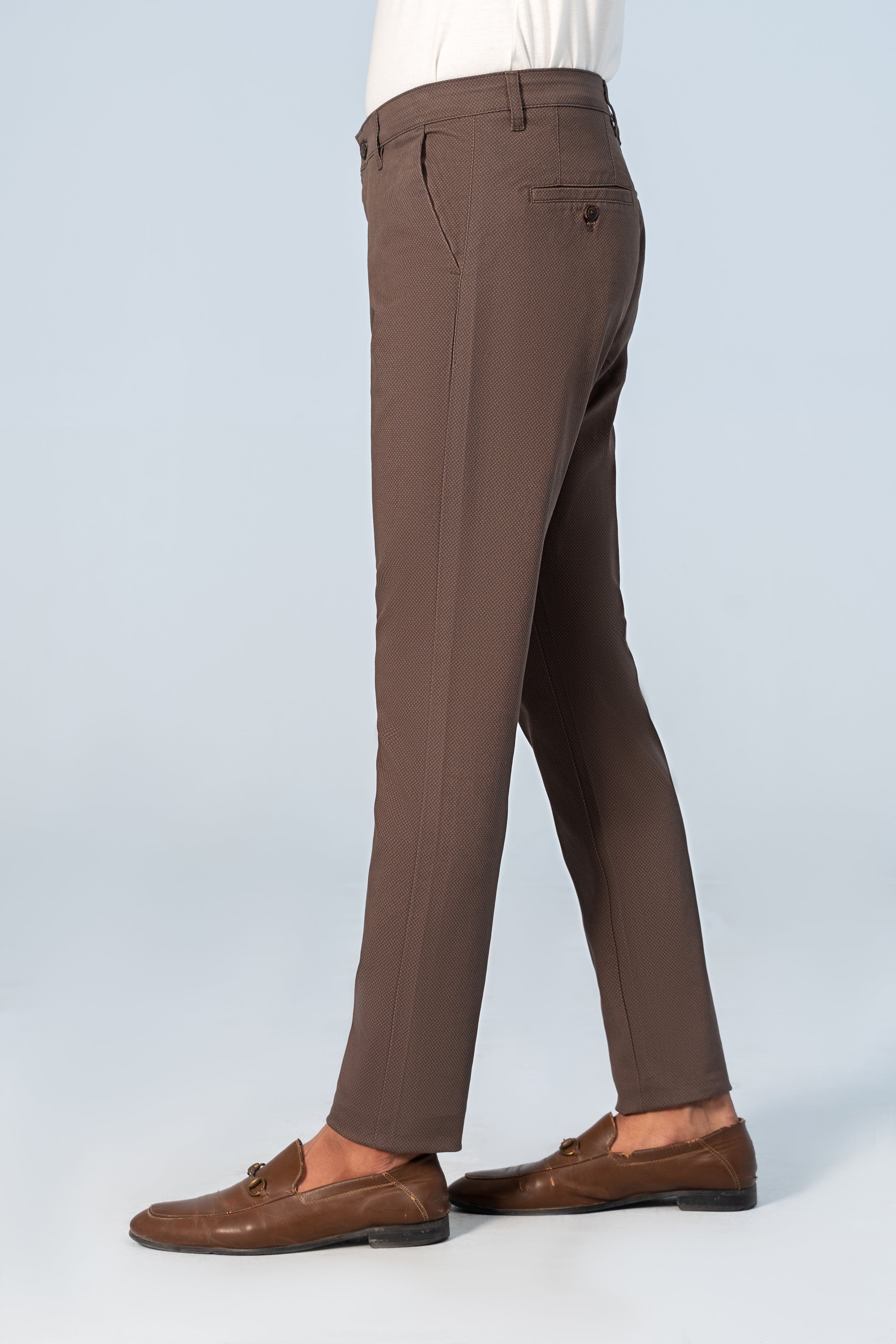 CASUAL PANT CROSS POCKET BROWN - Charcoal Clothing