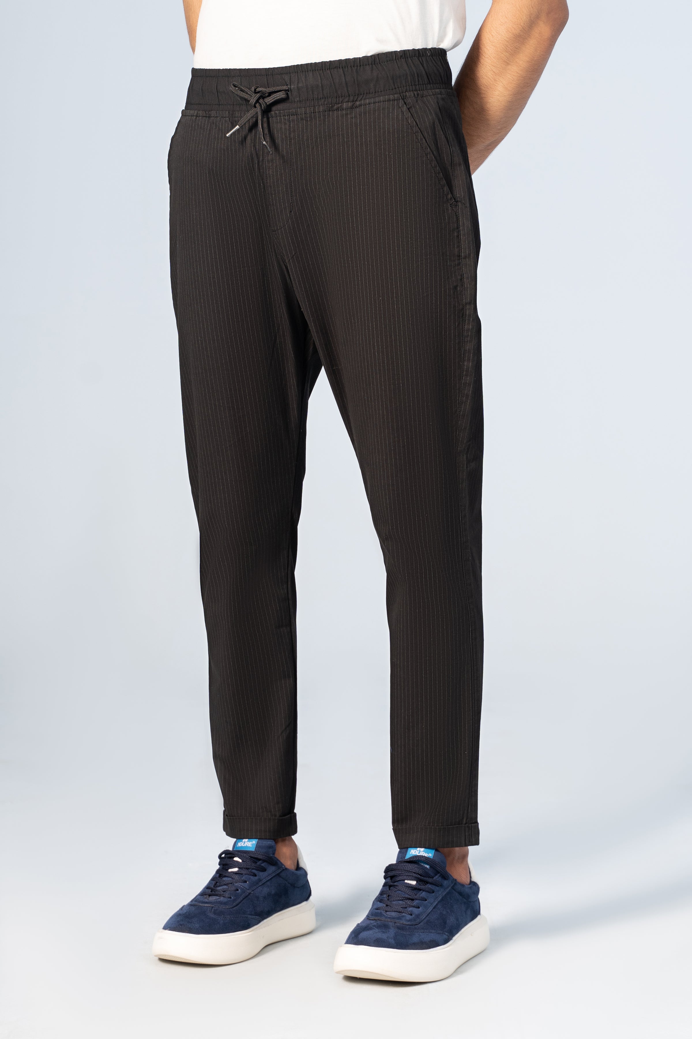 PRINTED JOGGER TROUSER BLACK - Charcoal Clothing