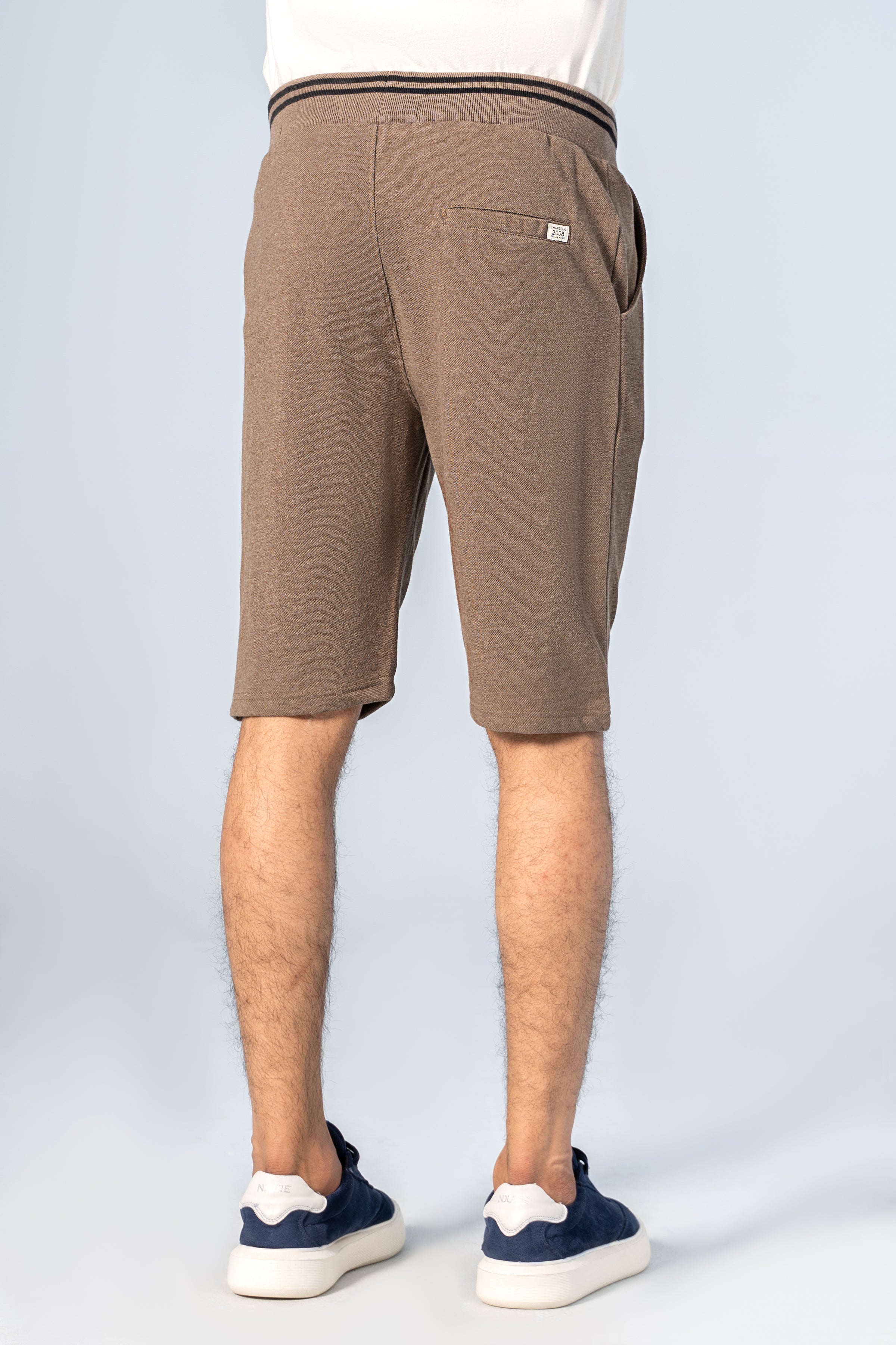 PIQUE TIPPING SHORTS DARK OLIVE - Charcoal Clothing