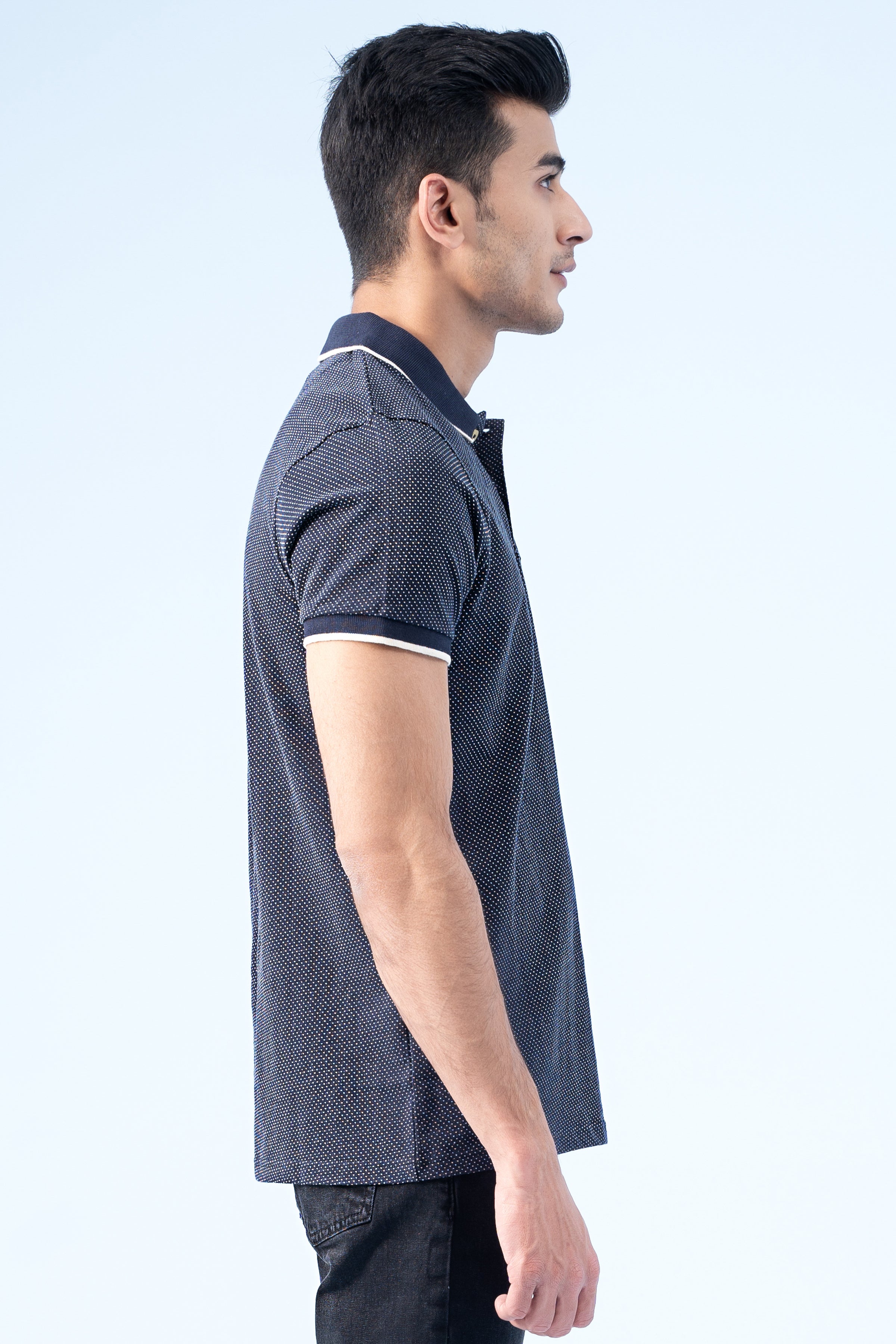 SIGNATURE TIPPING POLO NAVY - Charcoal Clothing